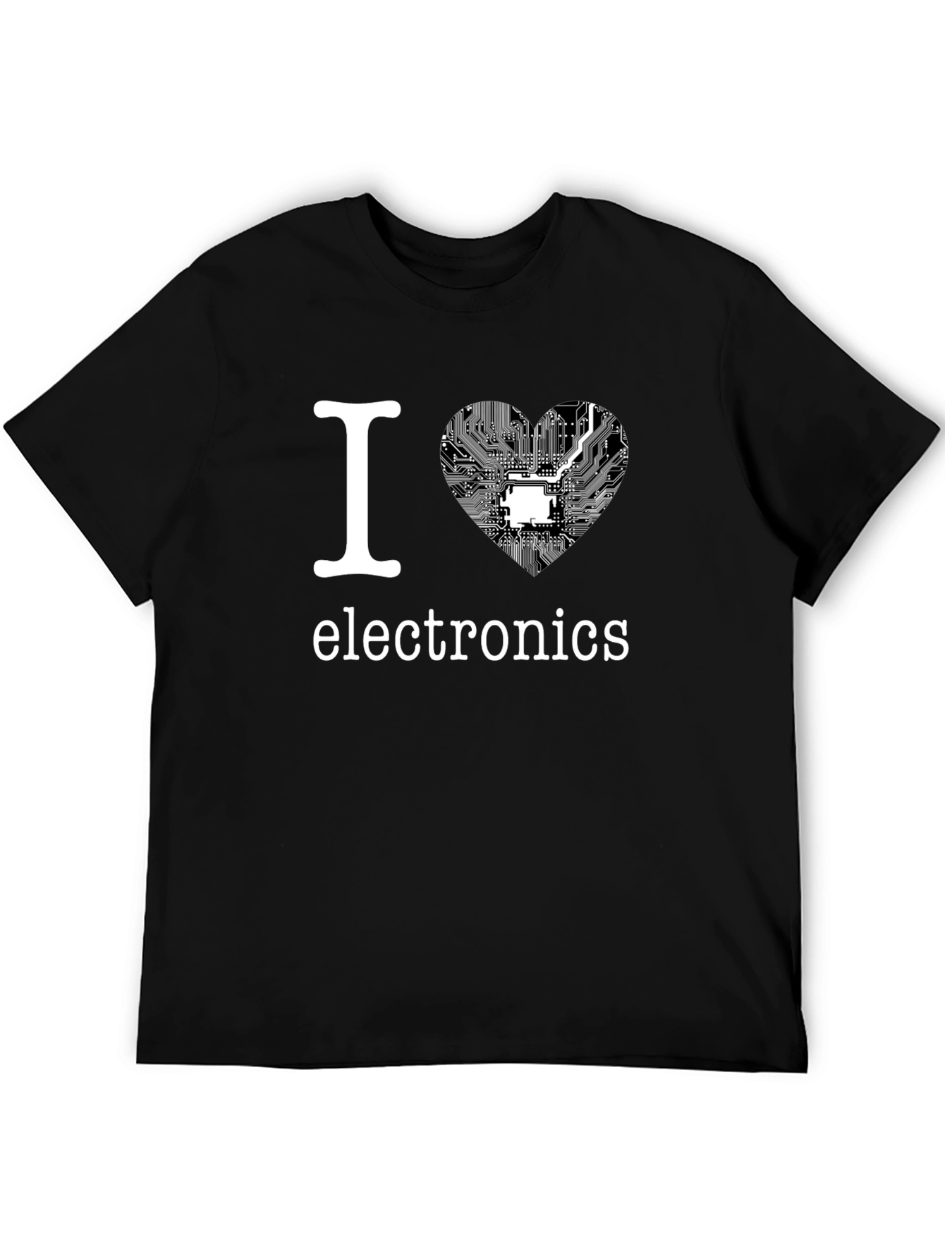 I Heart Electronics Black T-Shirt