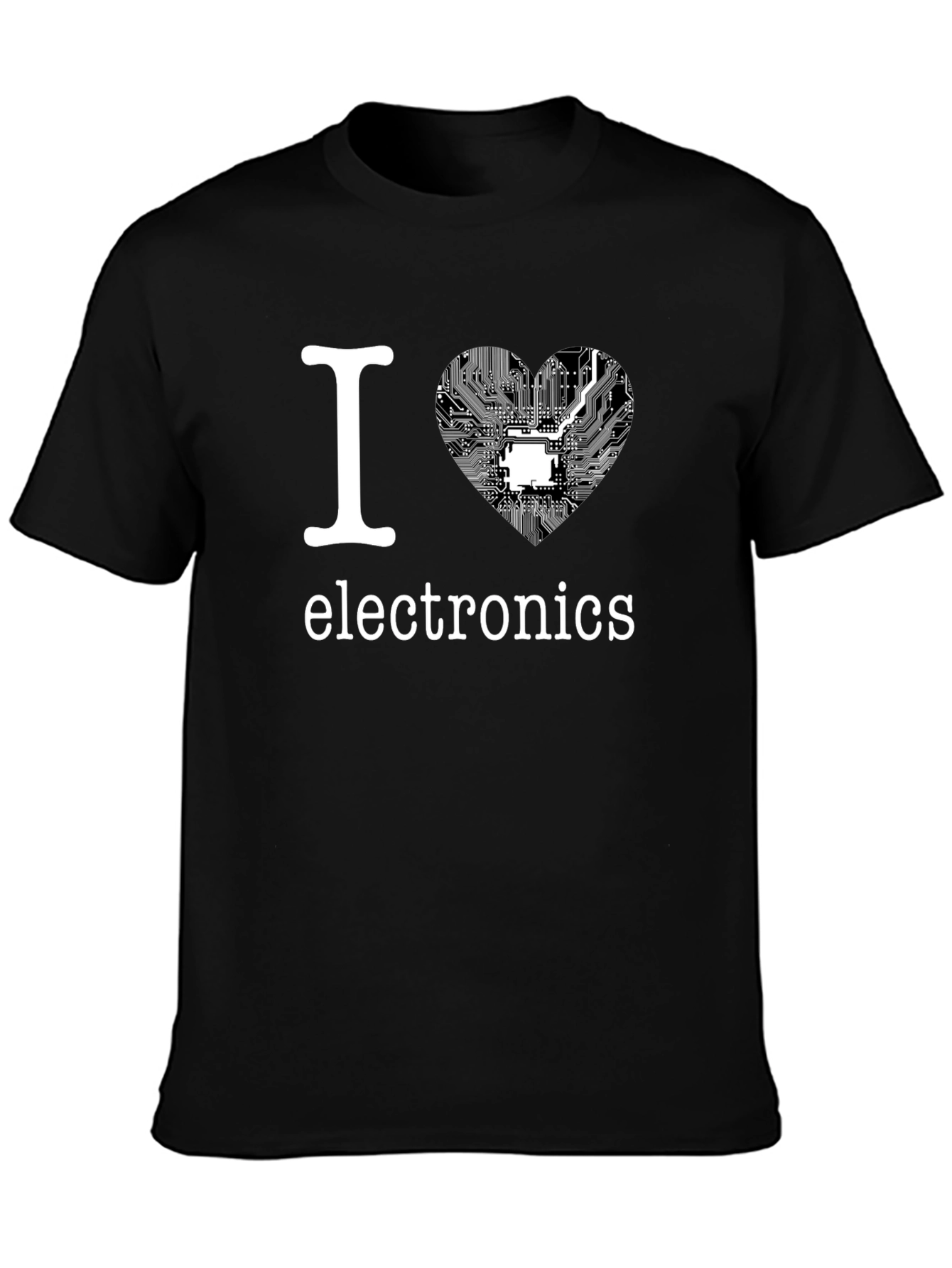 I Heart Electronics Black T-Shirt