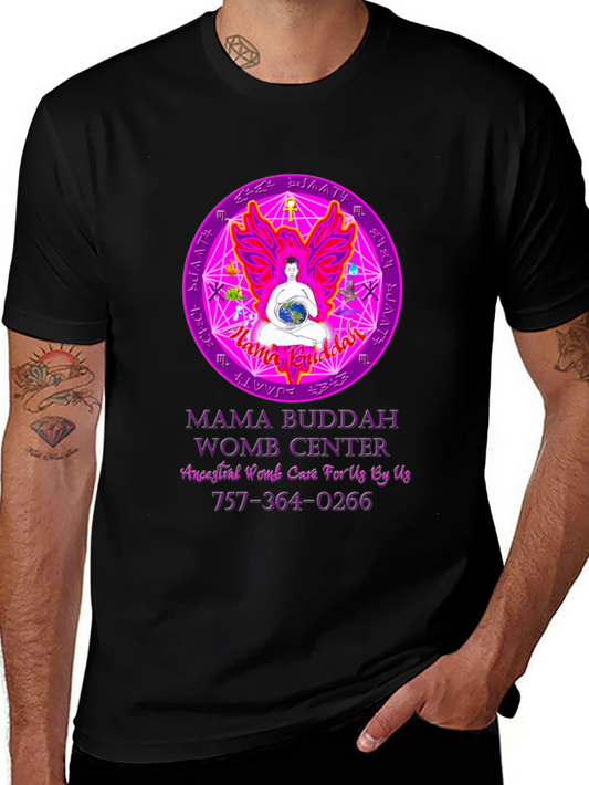 Mama Buddah Womb Center Graphic T-Shirt