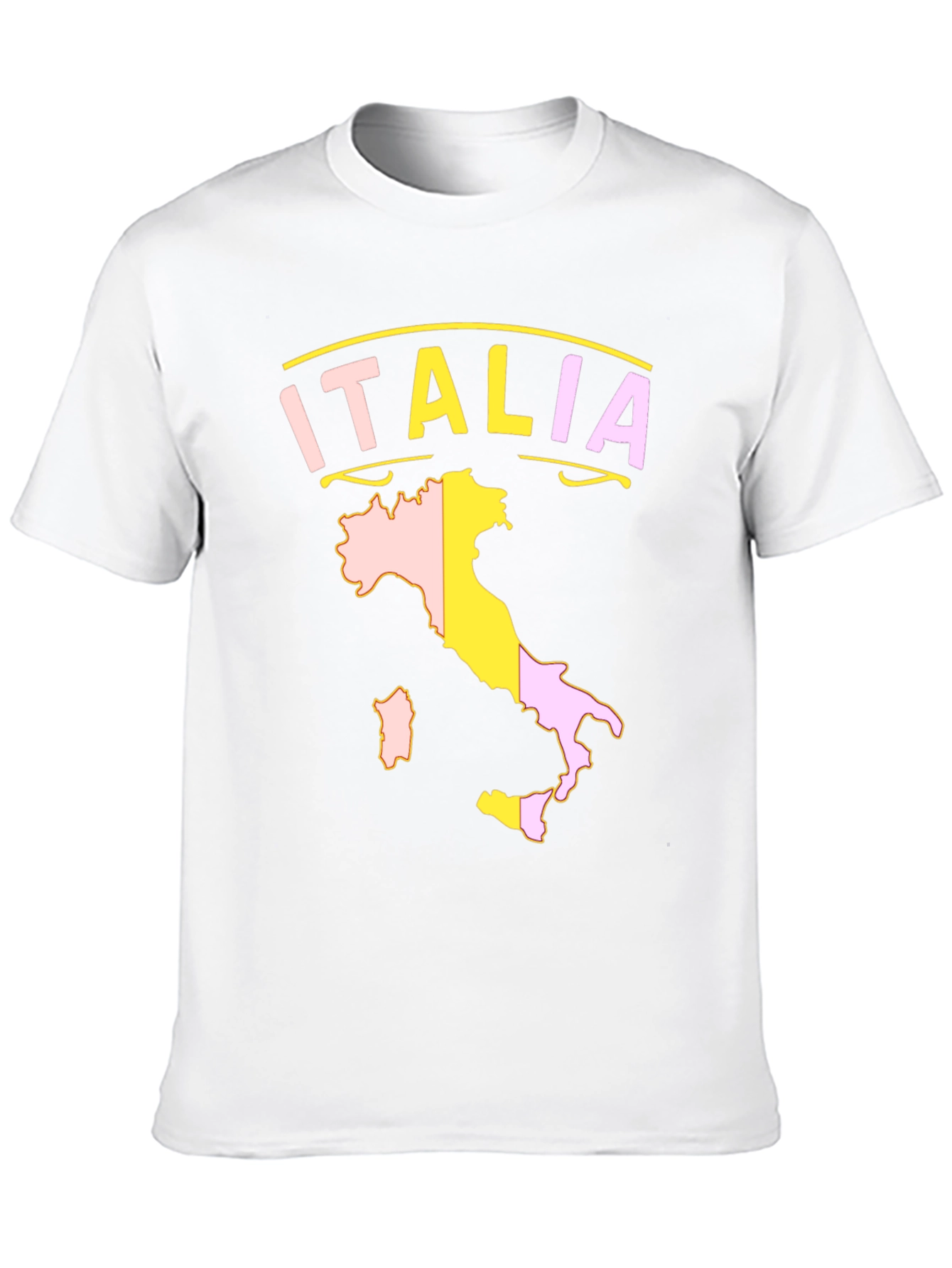 Italia Map T-Shirt - Black Graphic Tee