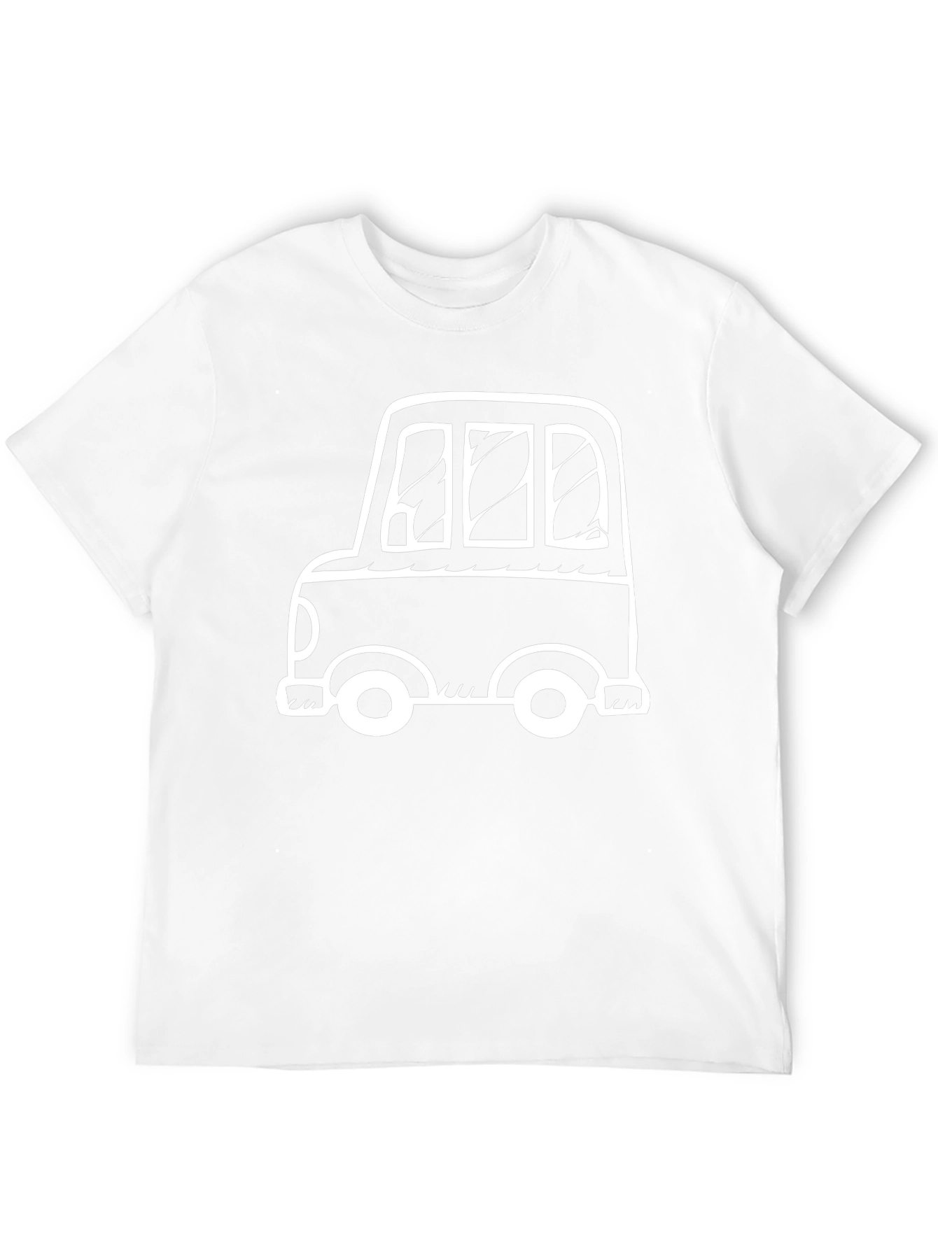 Cartoon Car Graphic Black T-Shirt