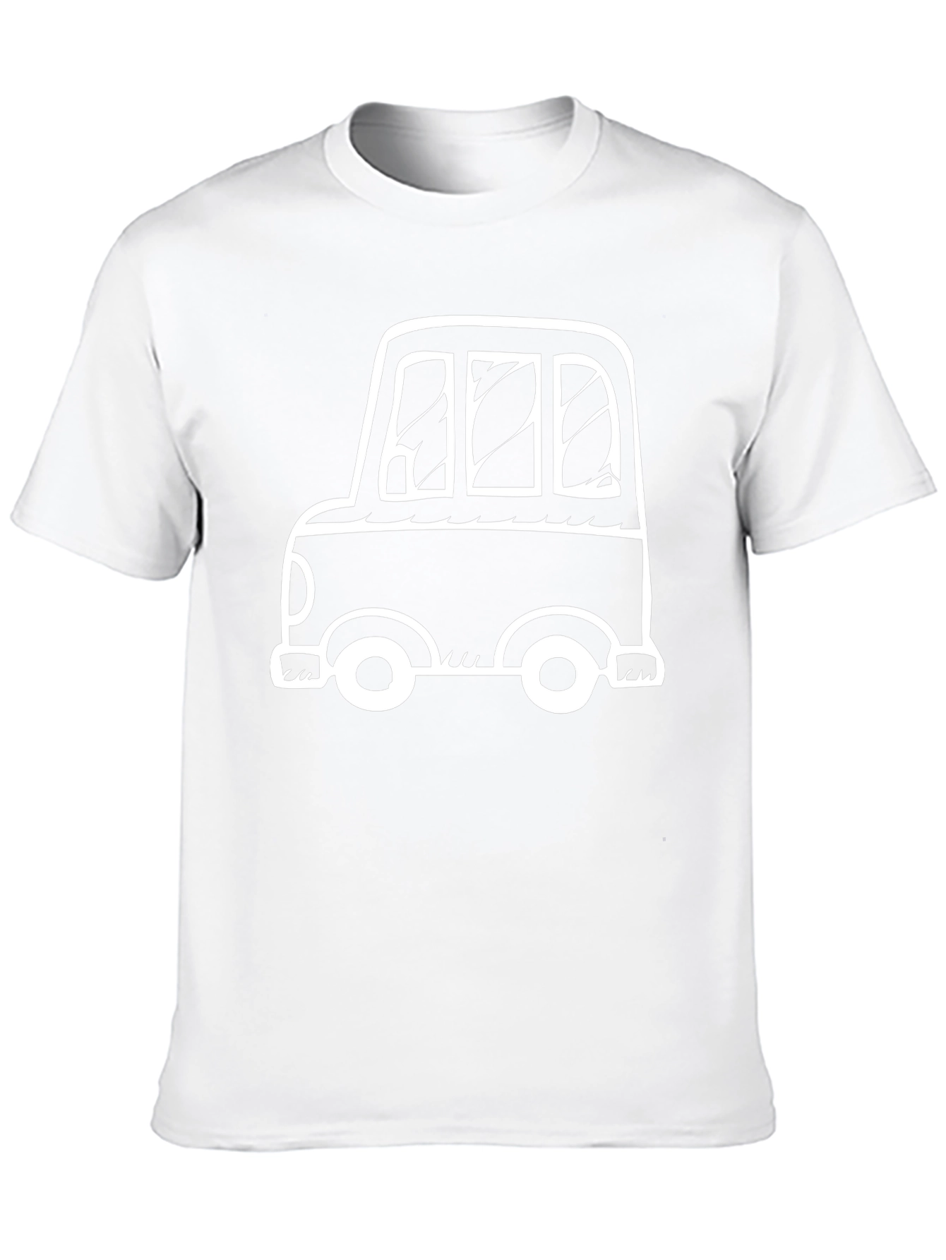 Cartoon Car Graphic Black T-Shirt