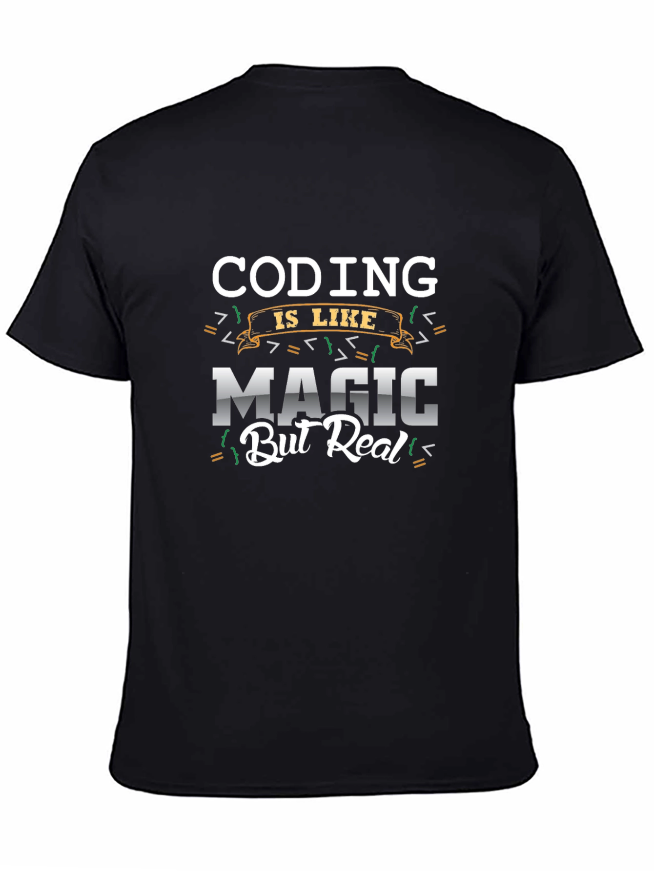 Coding is Like Magic T-Shirt - Black