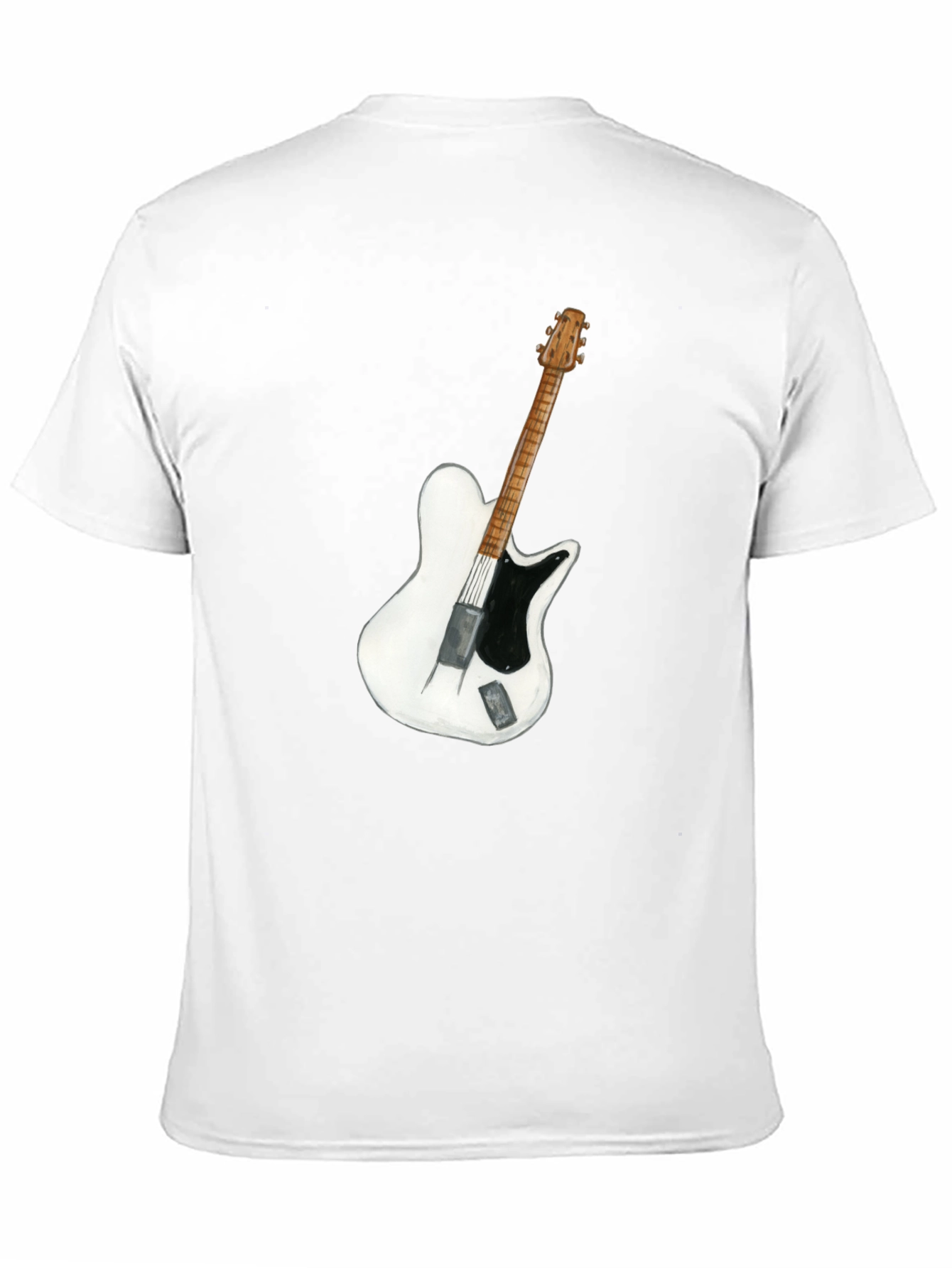 Guitar Graphic T-Shirt - Black Cotton Tee