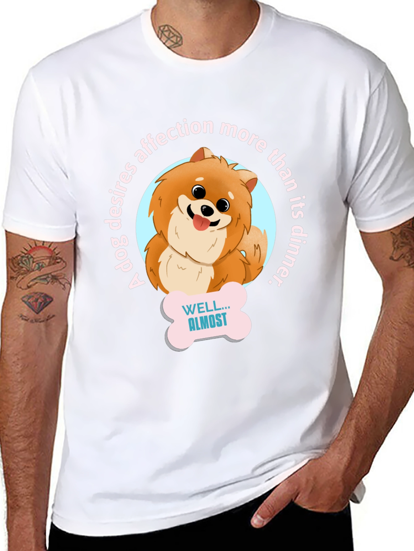 Dog Affection T-Shirt -  Cute Pomeranian Design