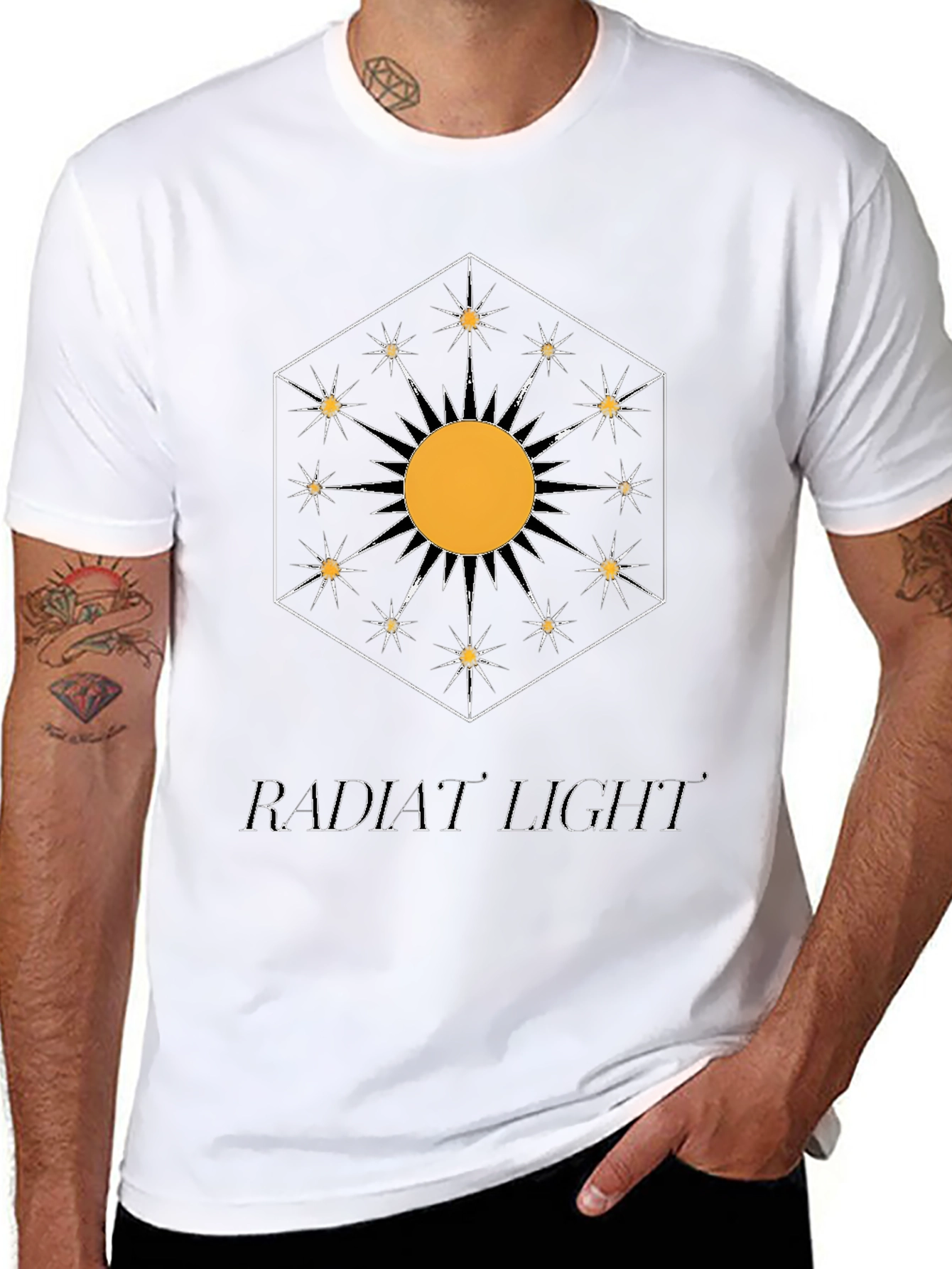 Radiant Light Graphic Tee - Stylish Design
