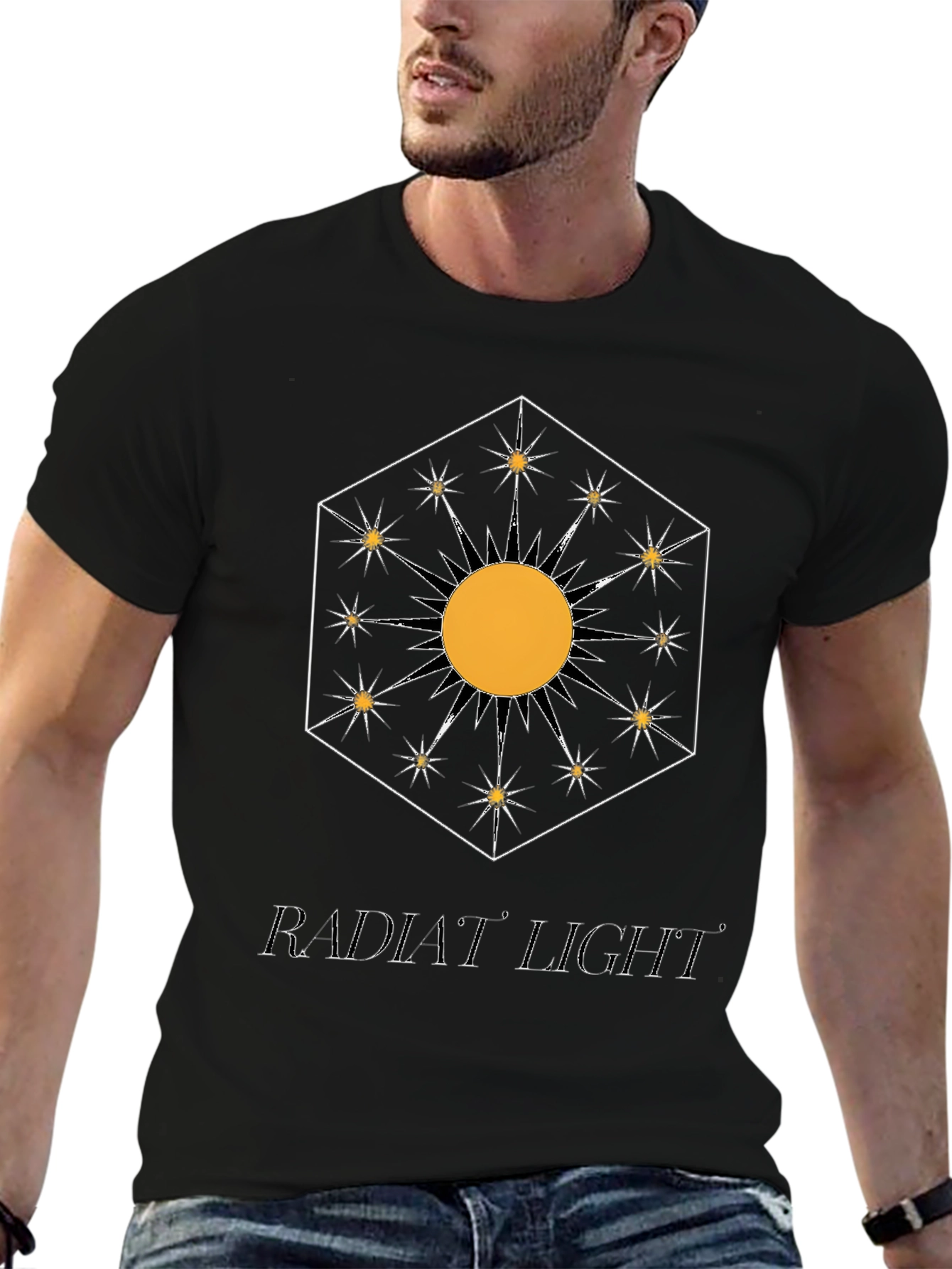 Radiant Light Graphic Tee - Stylish Design