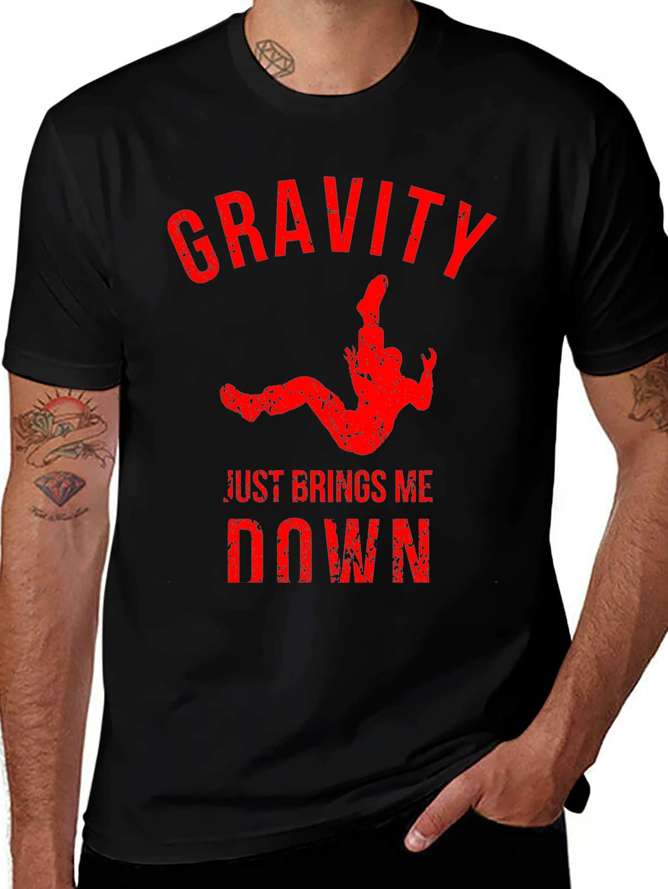 Gravity Brings Me Down Graphic T-Shirt