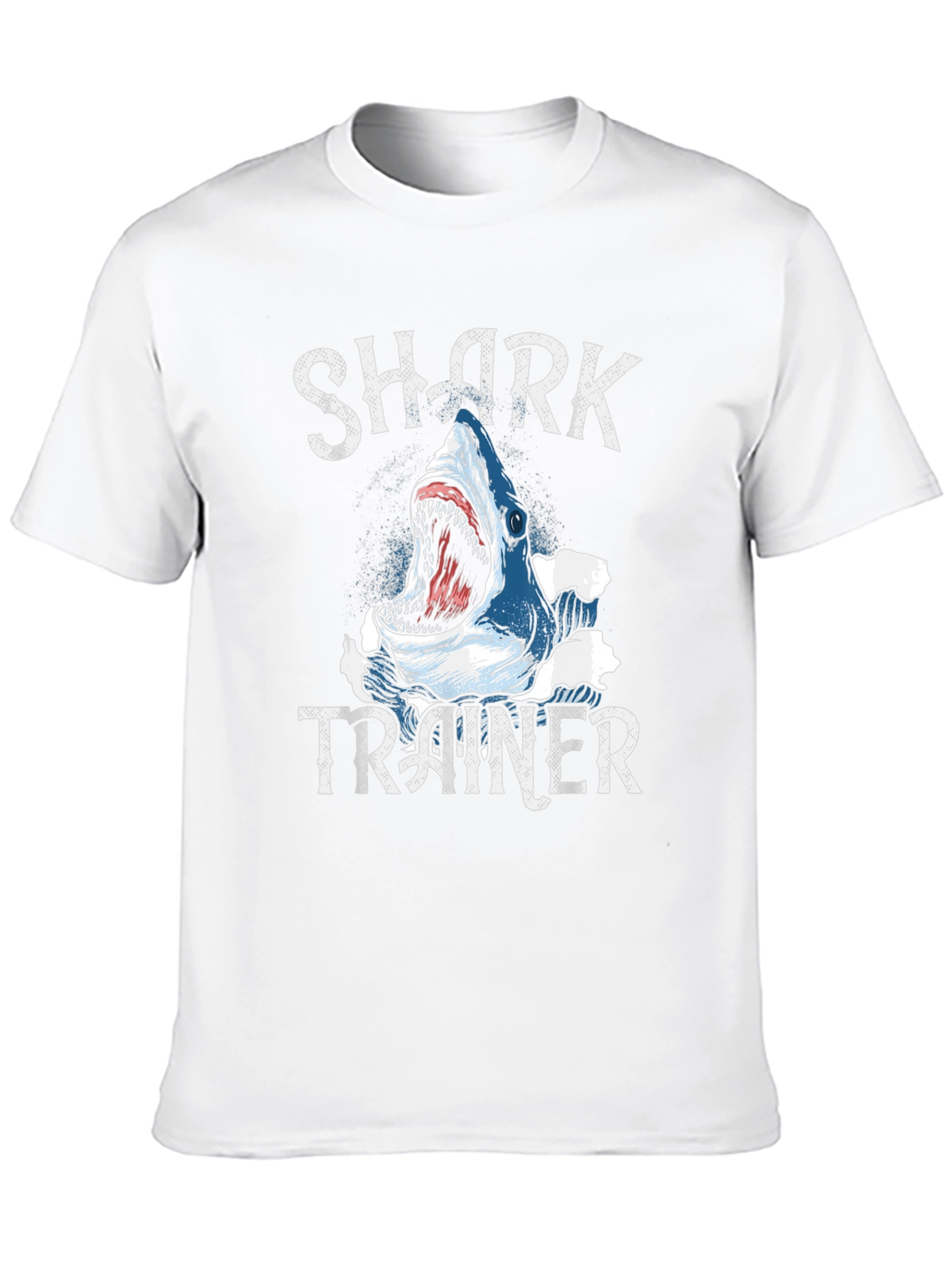 Shark Trainer Graphic Tee - Black Cotton T-Shirt