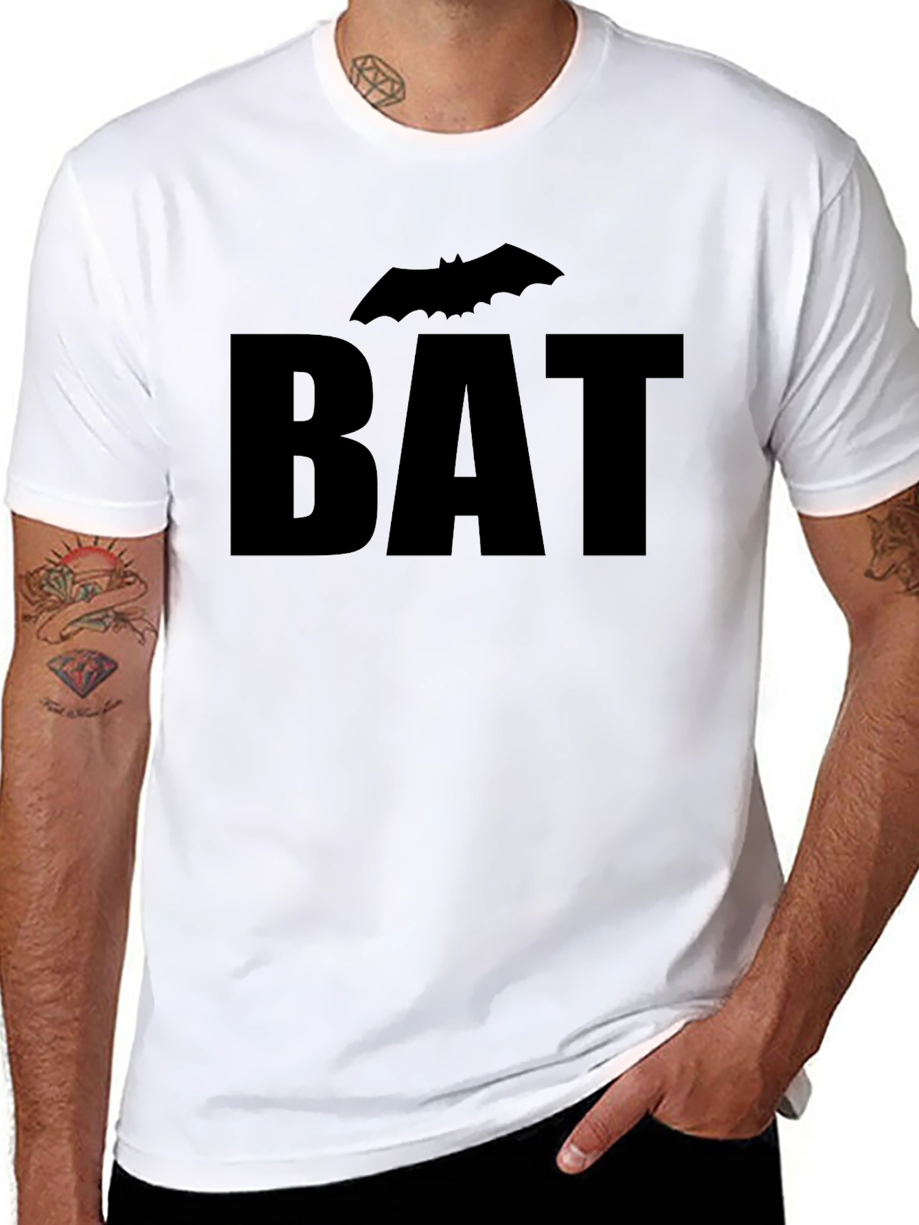 Bat Graphic T-Shirt - Bold & Stylish Design