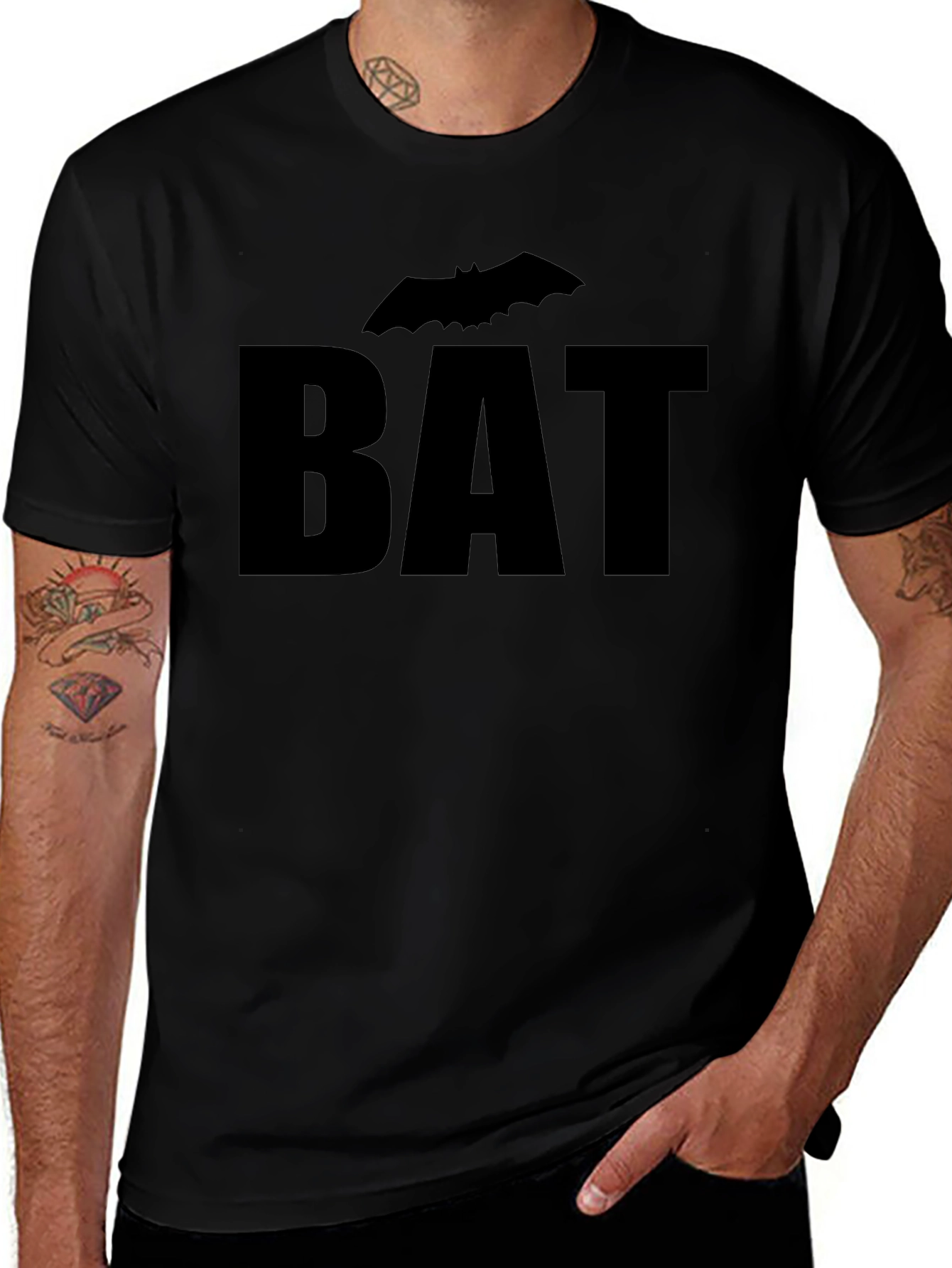 Bat Graphic T-Shirt - Bold & Stylish Design