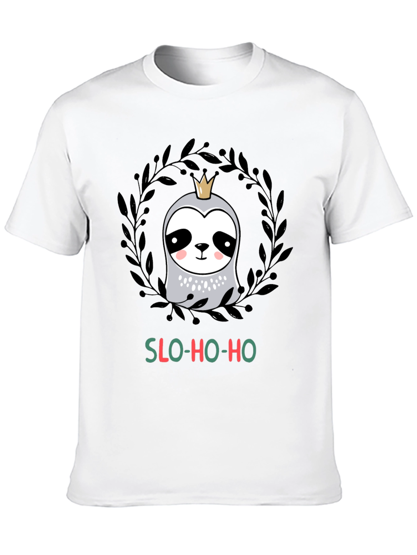 Slo-Ho-Ho Sloth Christmas T-Shirt