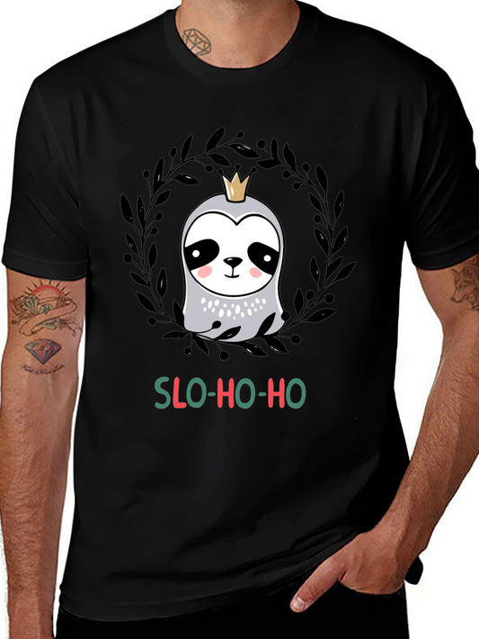 Slo-Ho-Ho Sloth Christmas T-Shirt