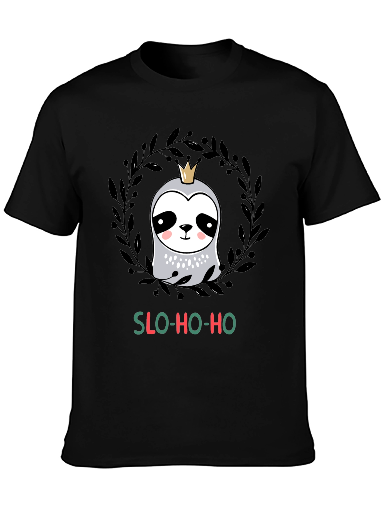 Slo-Ho-Ho Sloth Christmas T-Shirt