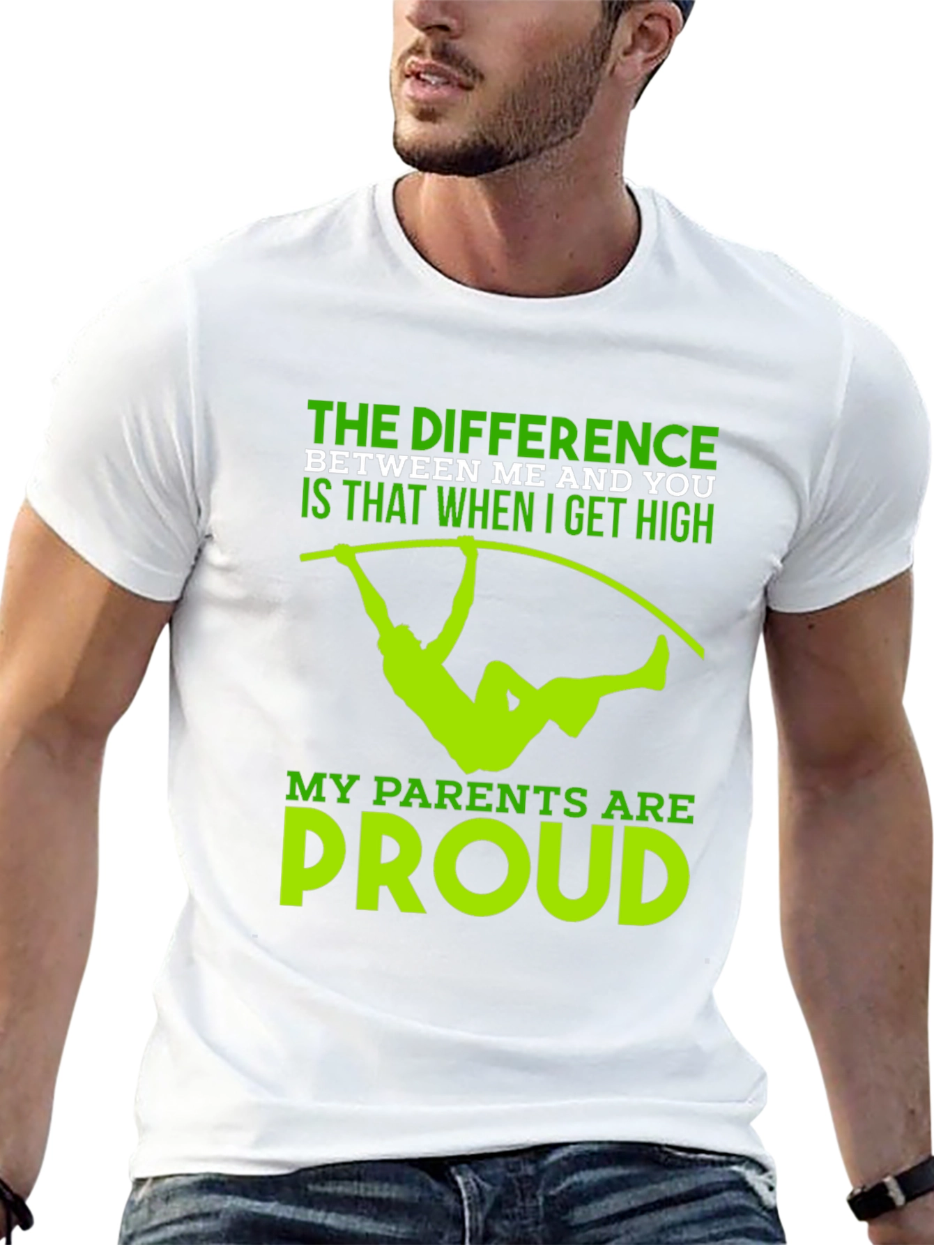 Pole Vaulting T-Shirt - High Standards Proud Parents