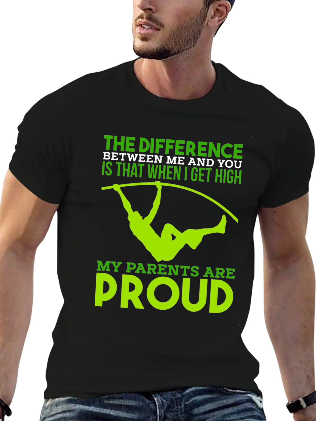 Pole Vaulting T-Shirt - High Standards Proud Parents