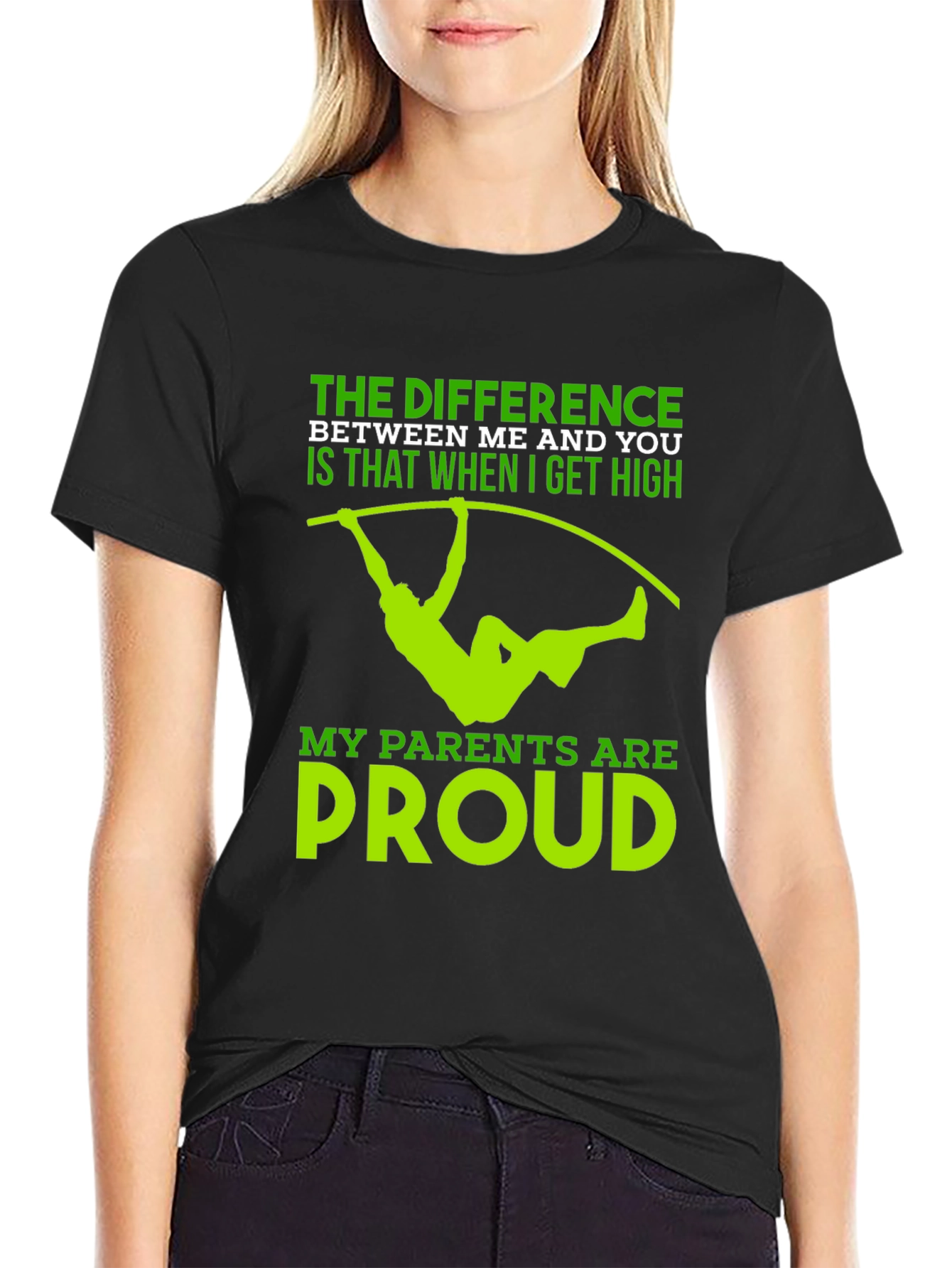 Pole Vaulting T-Shirt - High Standards Proud Parents