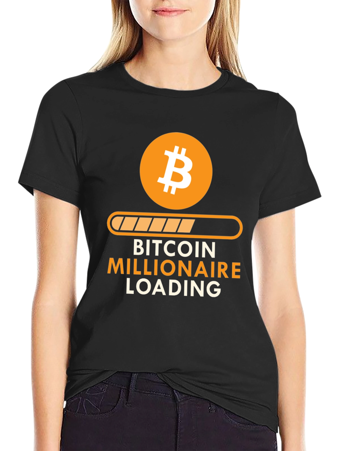 Bitcoin Millionaire Loading T-Shirt - Crypto Investor Tee