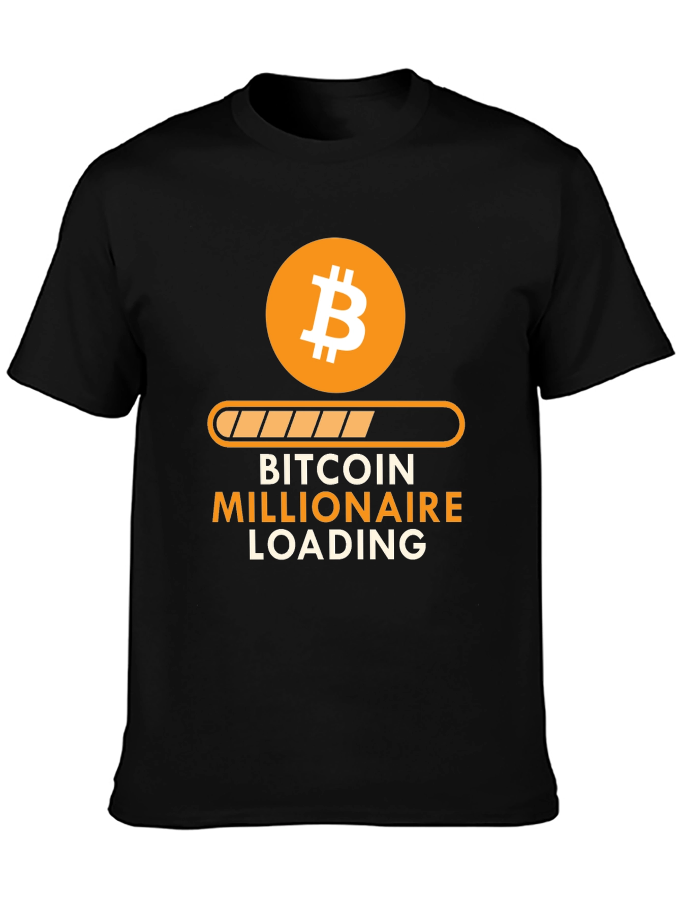 Bitcoin Millionaire Loading T-Shirt - Crypto Investor Tee
