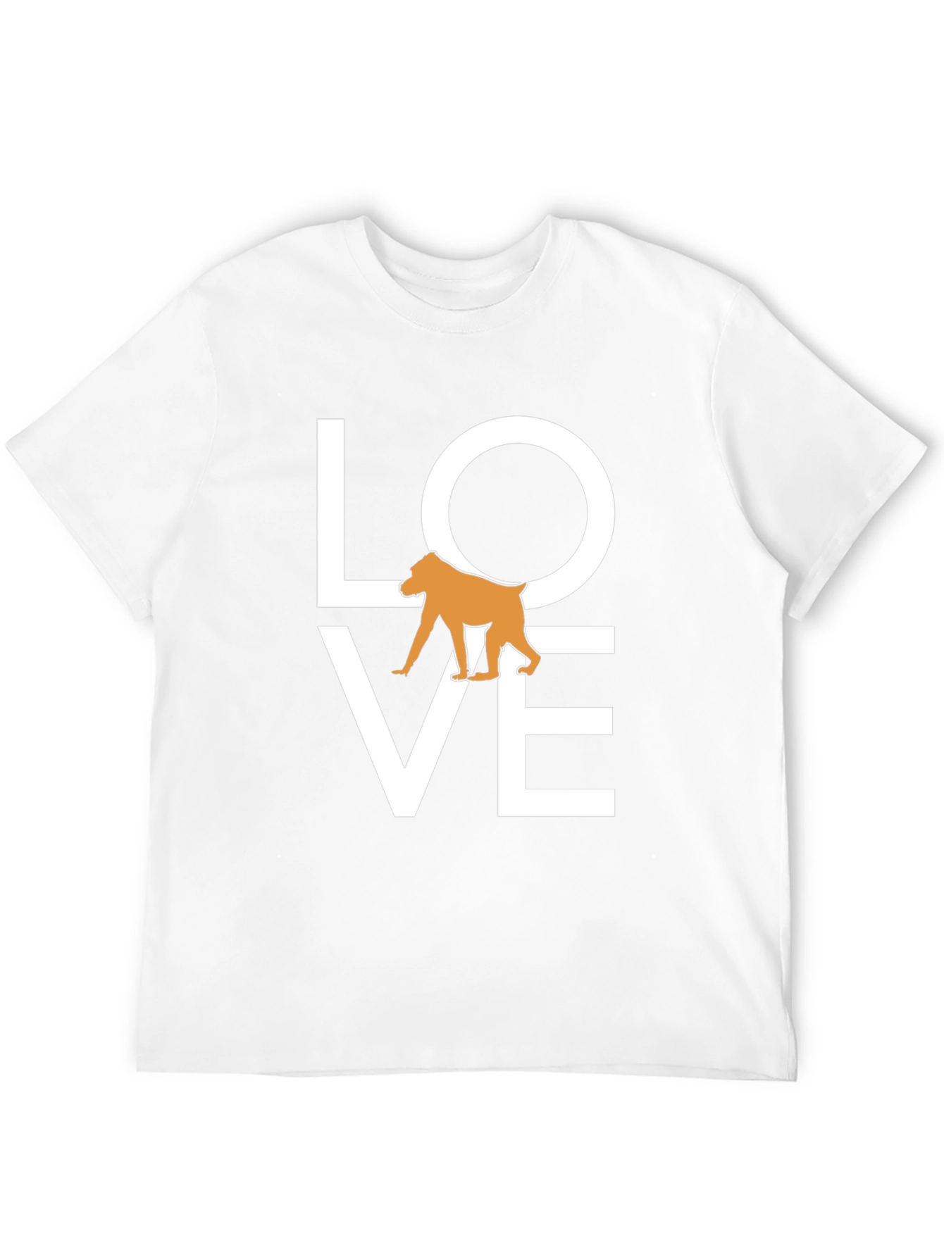 Love Baboon Graphic Tee - Black Cotton T-Shirt