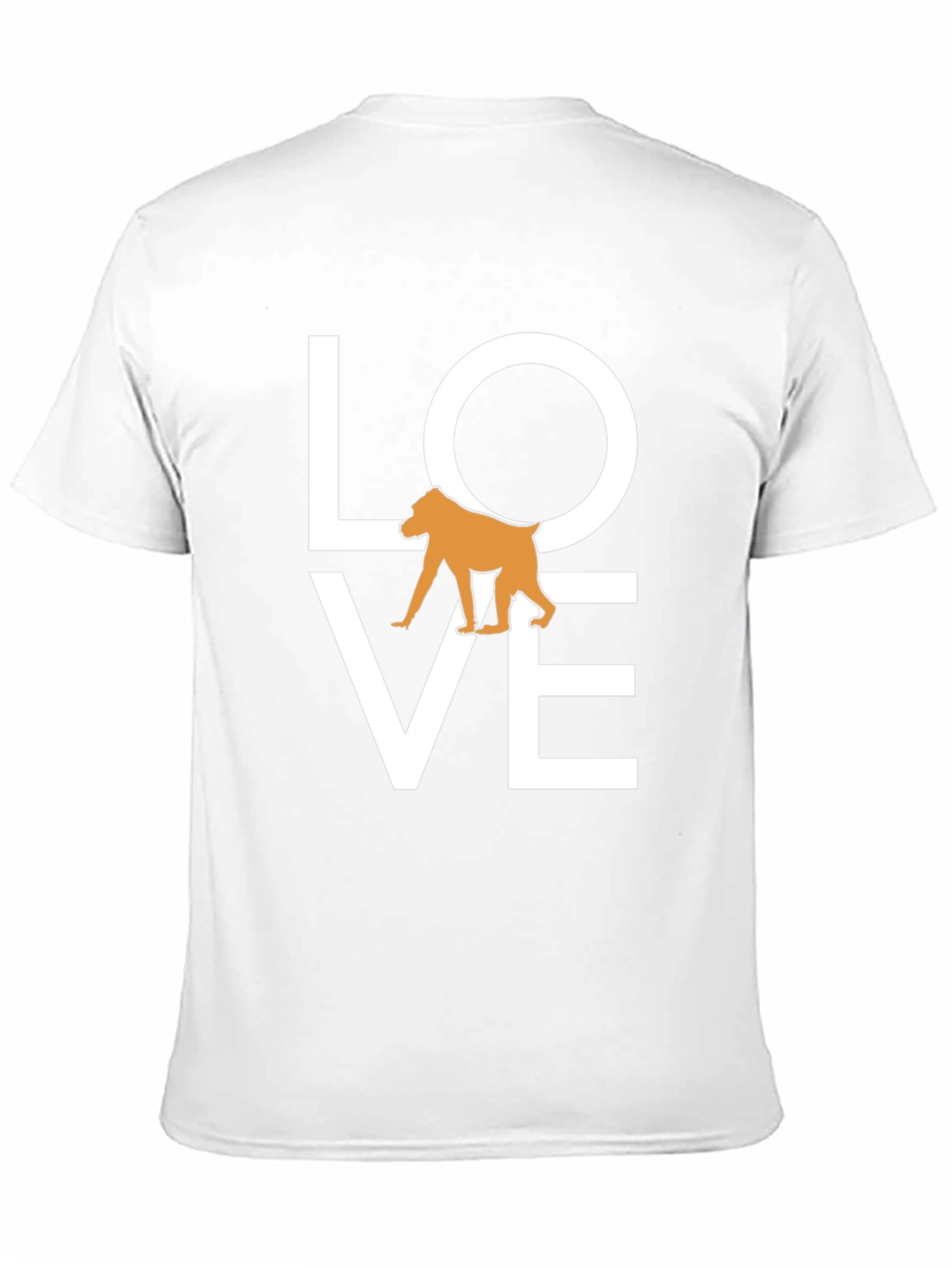 Love Baboon Graphic Tee - Black Cotton T-Shirt