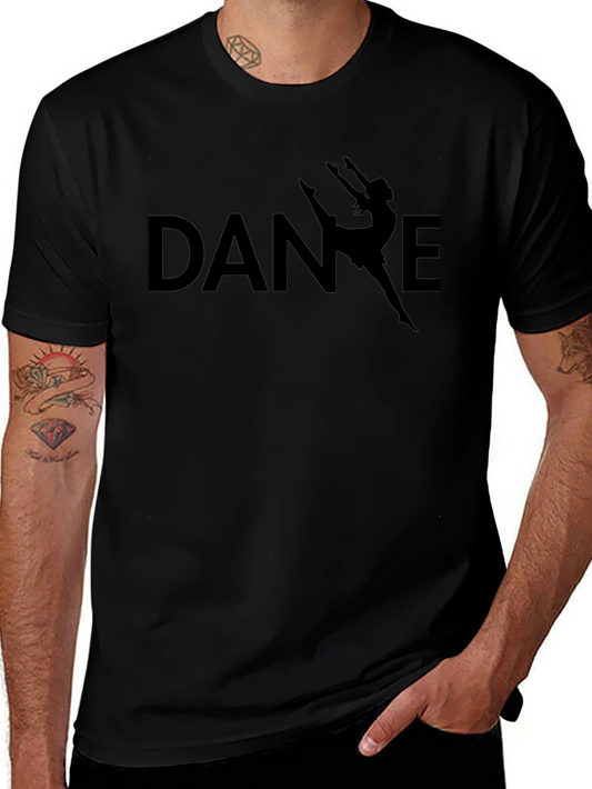 Dance Silhouette Graphic Tee - Black