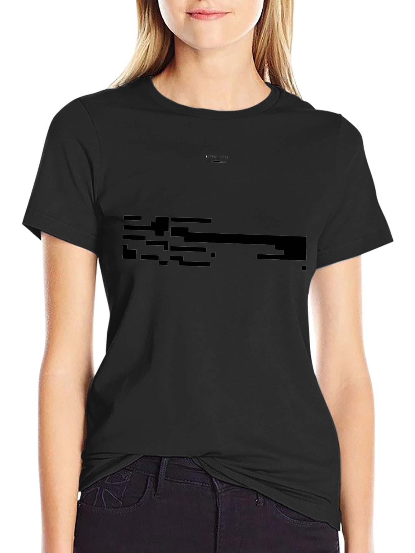 Mens Black Casual Short Sleeve Tee