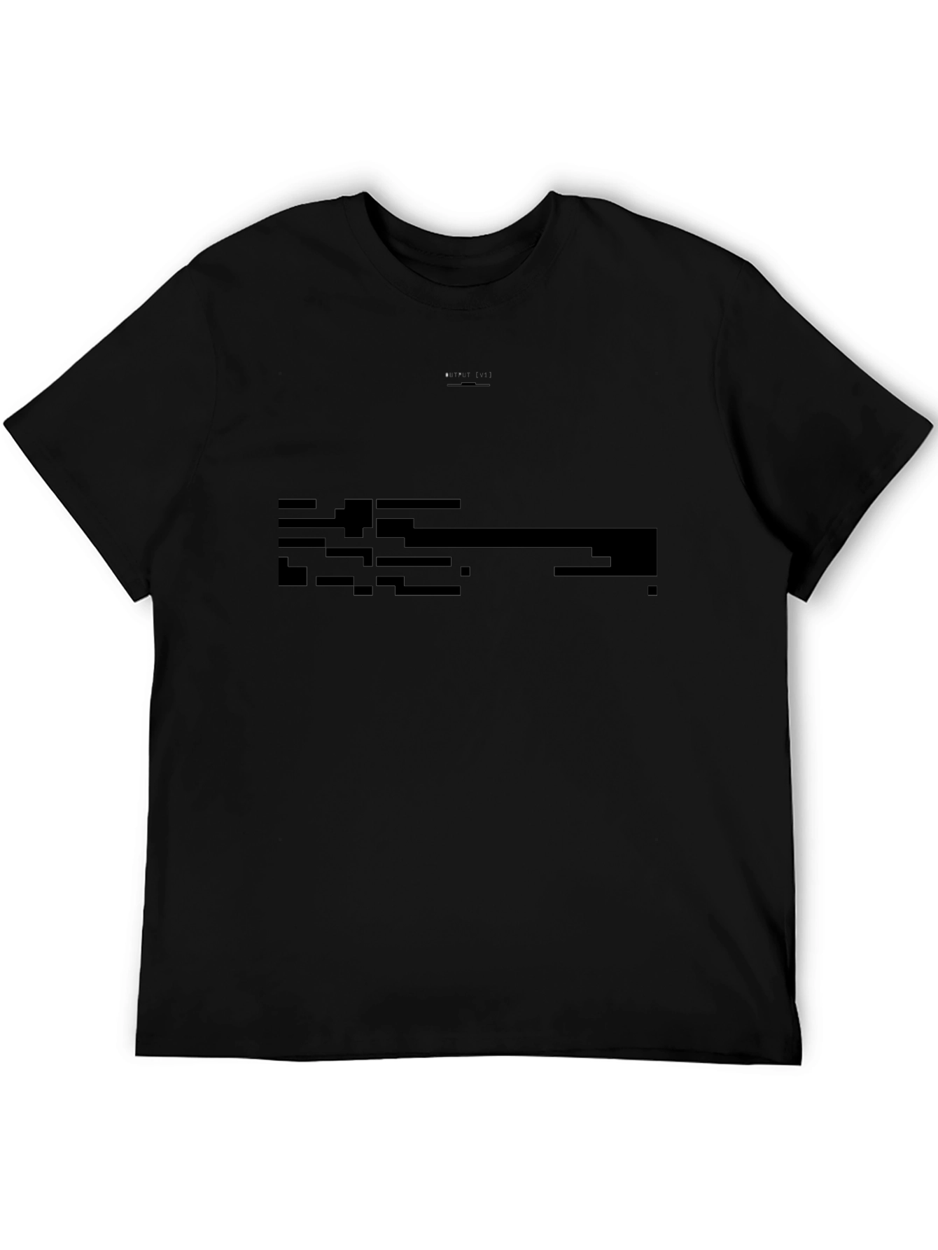 Mens Black Casual Short Sleeve Tee