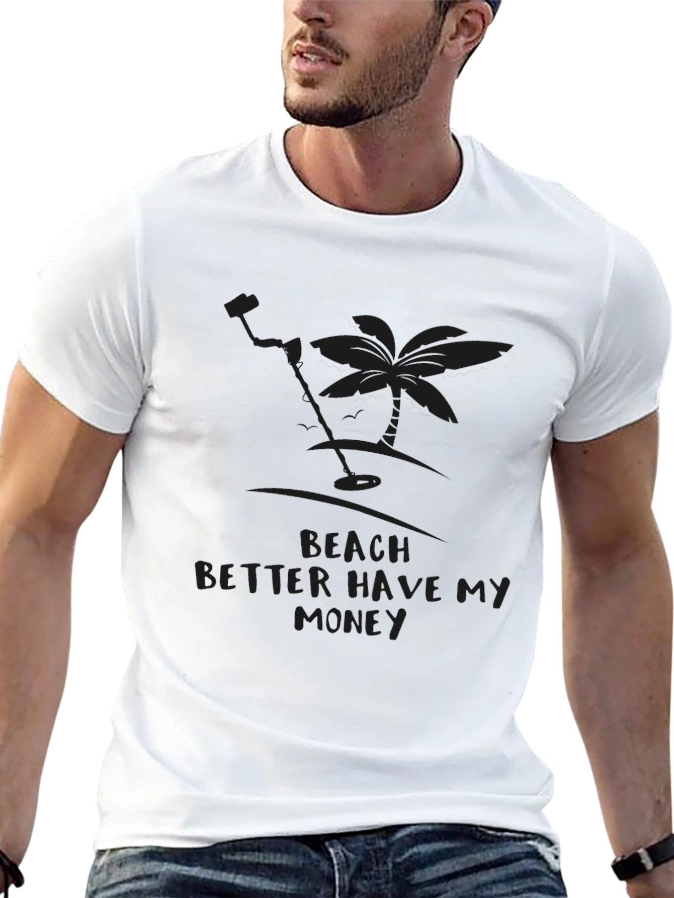 Beach Better Have My Money Black Graphic Tee