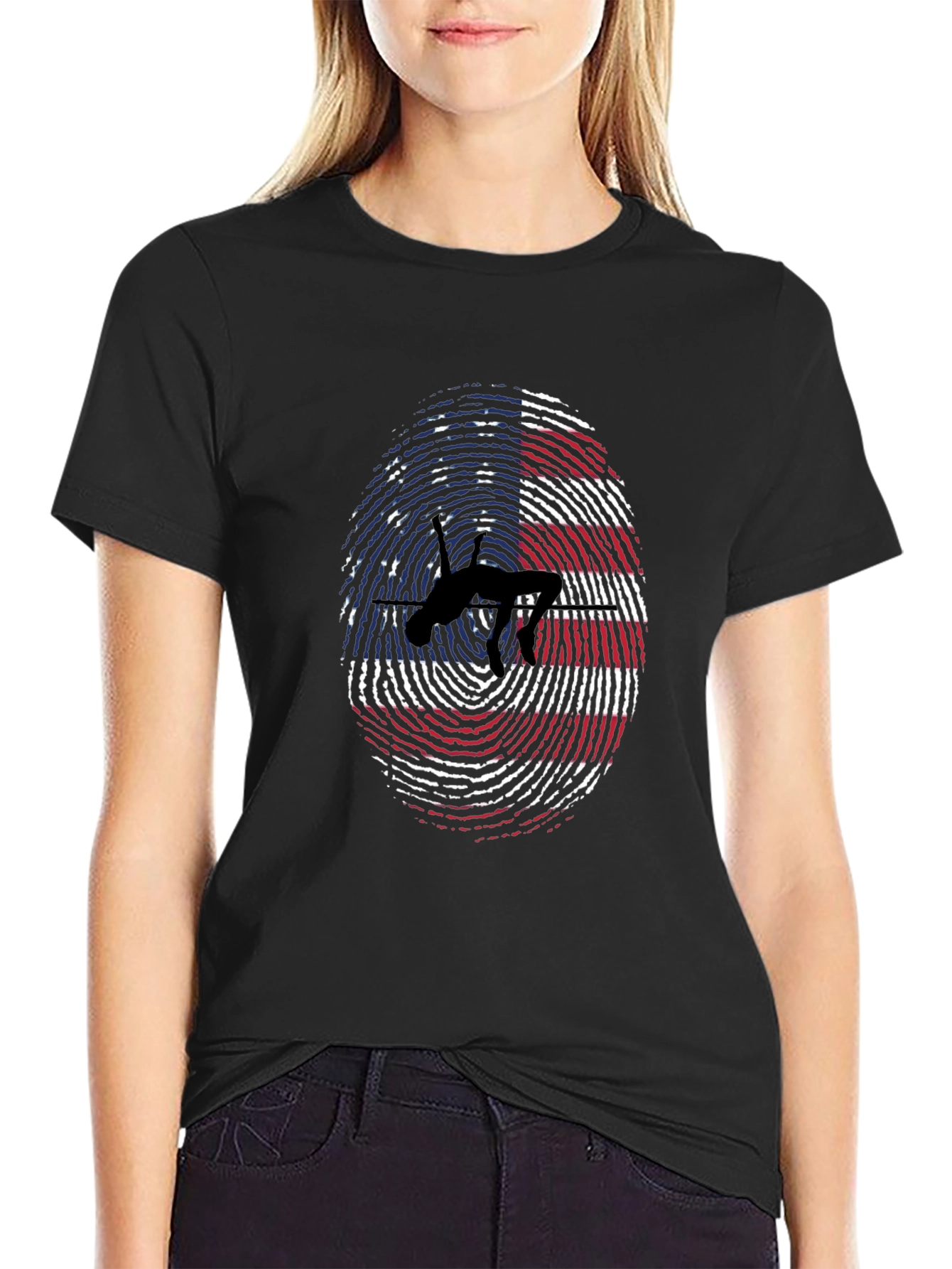 American High Jump Fingerprint T-Shirt