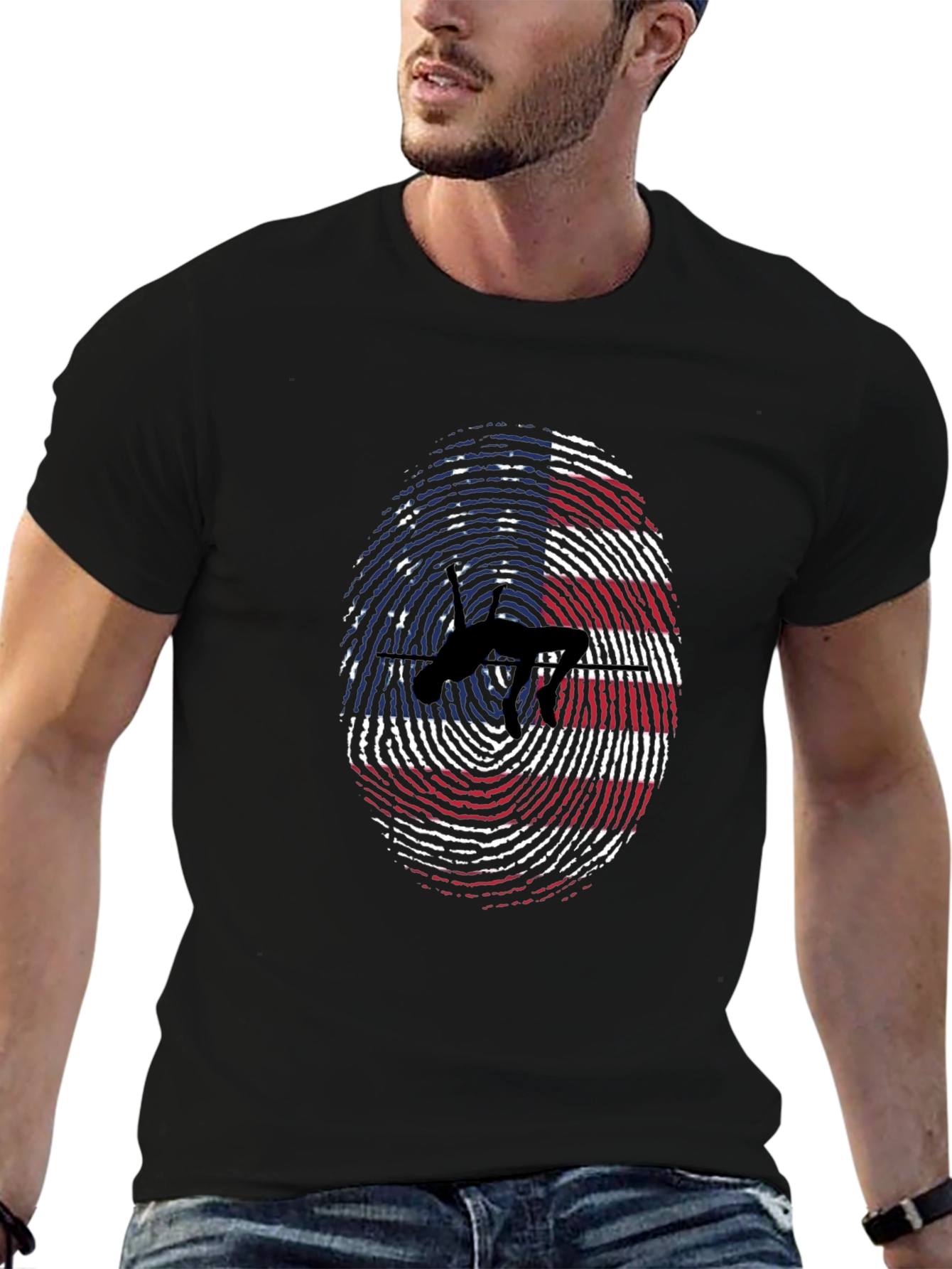 American High Jump Fingerprint T-Shirt