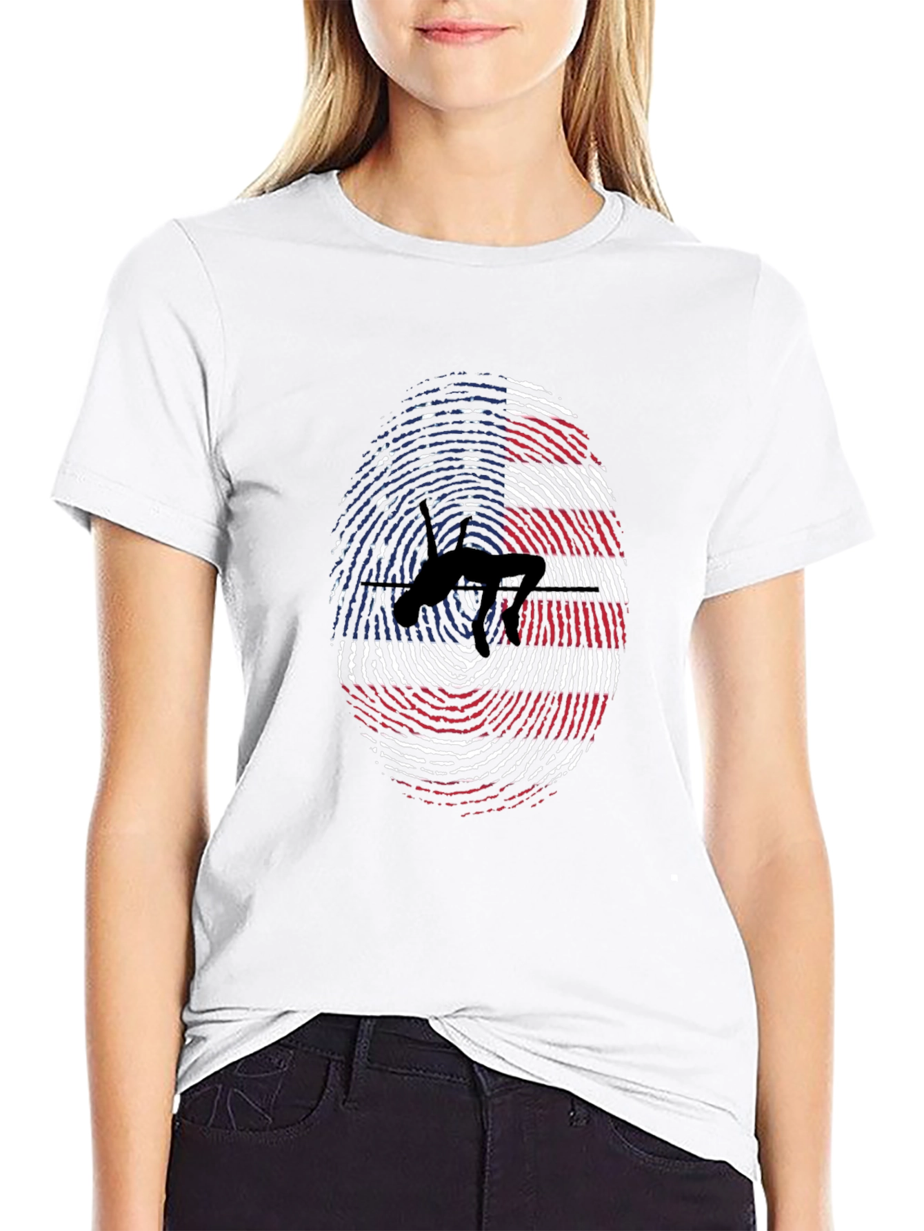 American High Jump Fingerprint T-Shirt