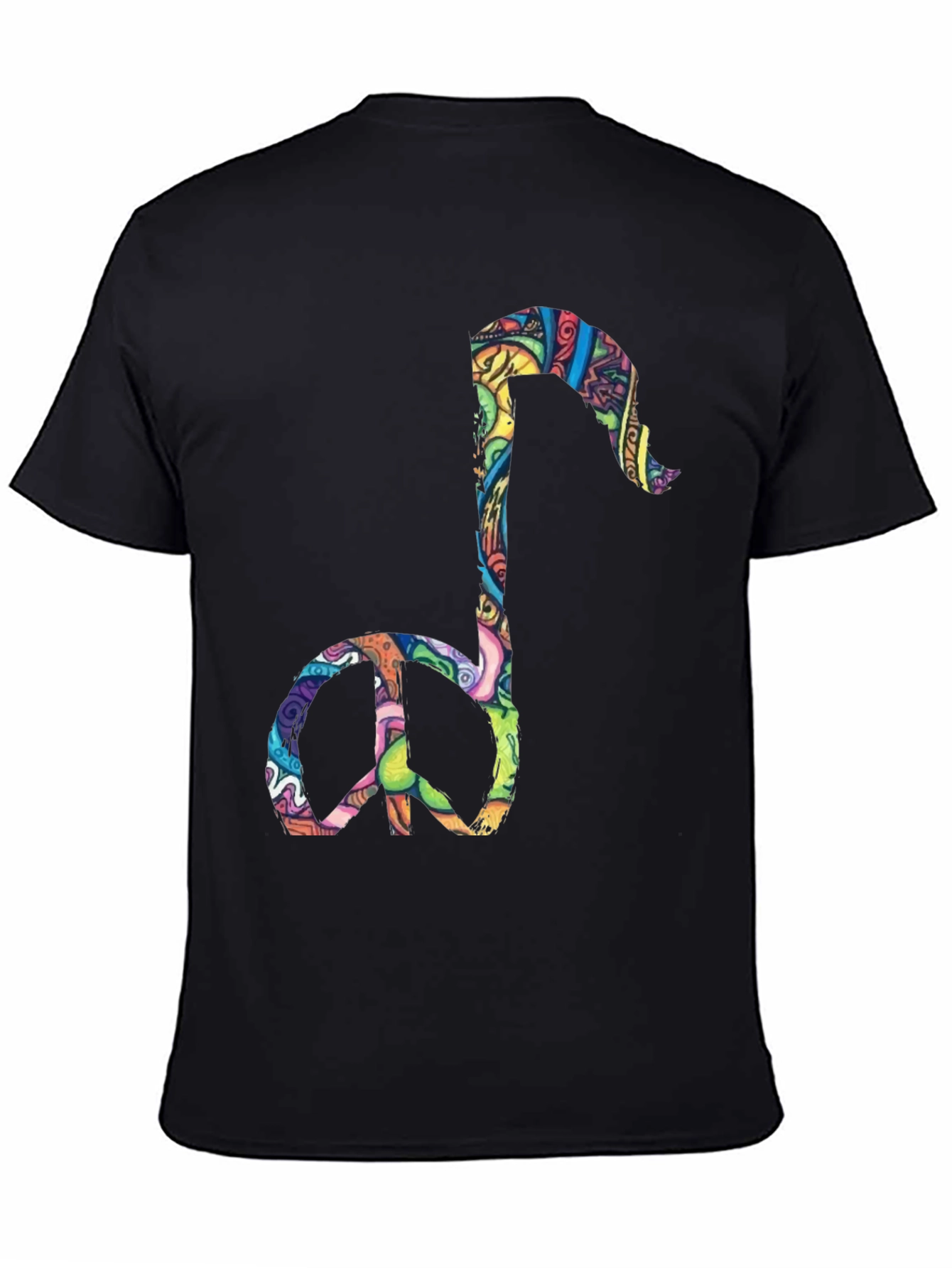 Peace Note Graphic Tee - Black