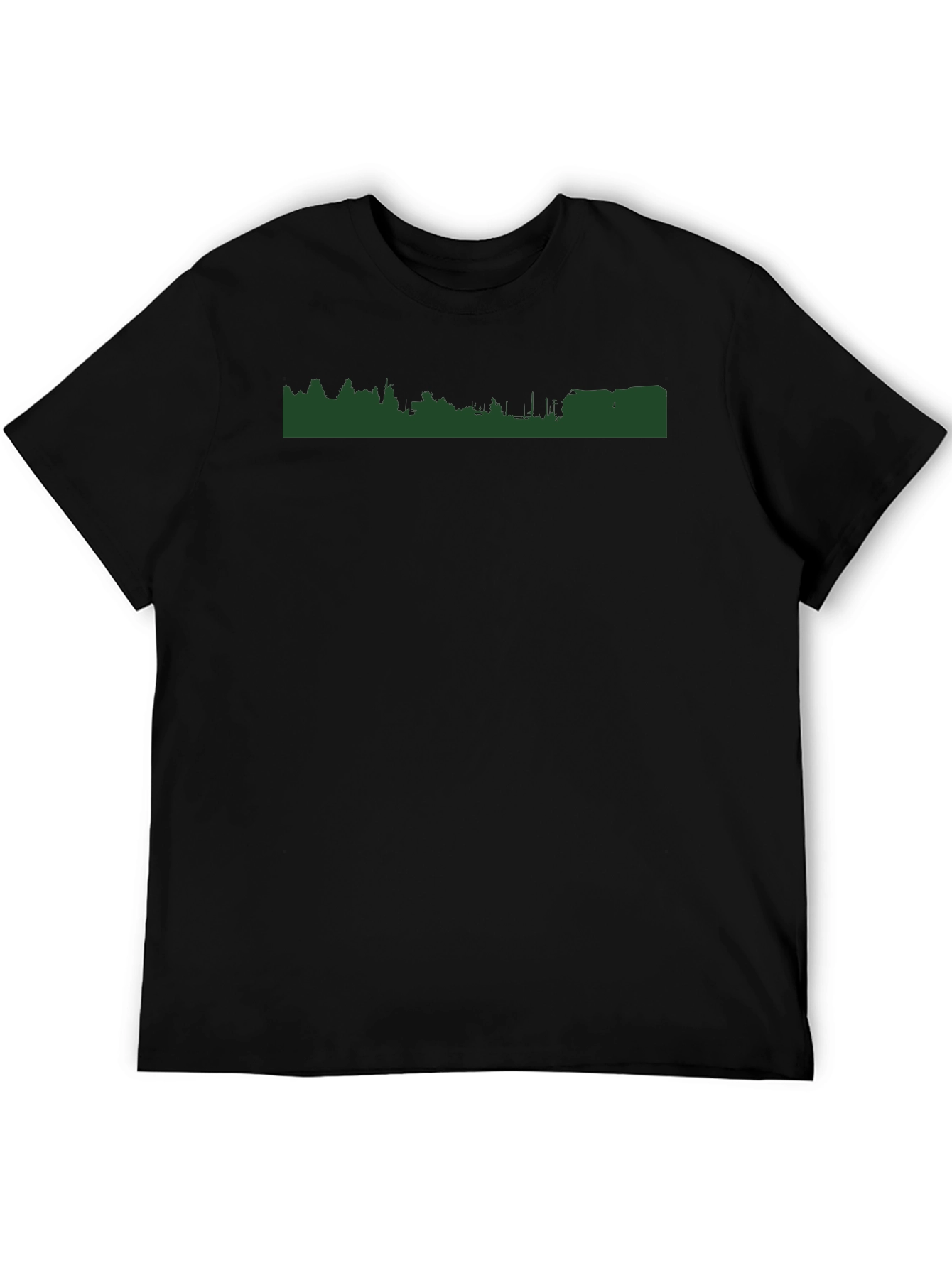 Urban Green T-Shirt - Modern Cityscape Tee