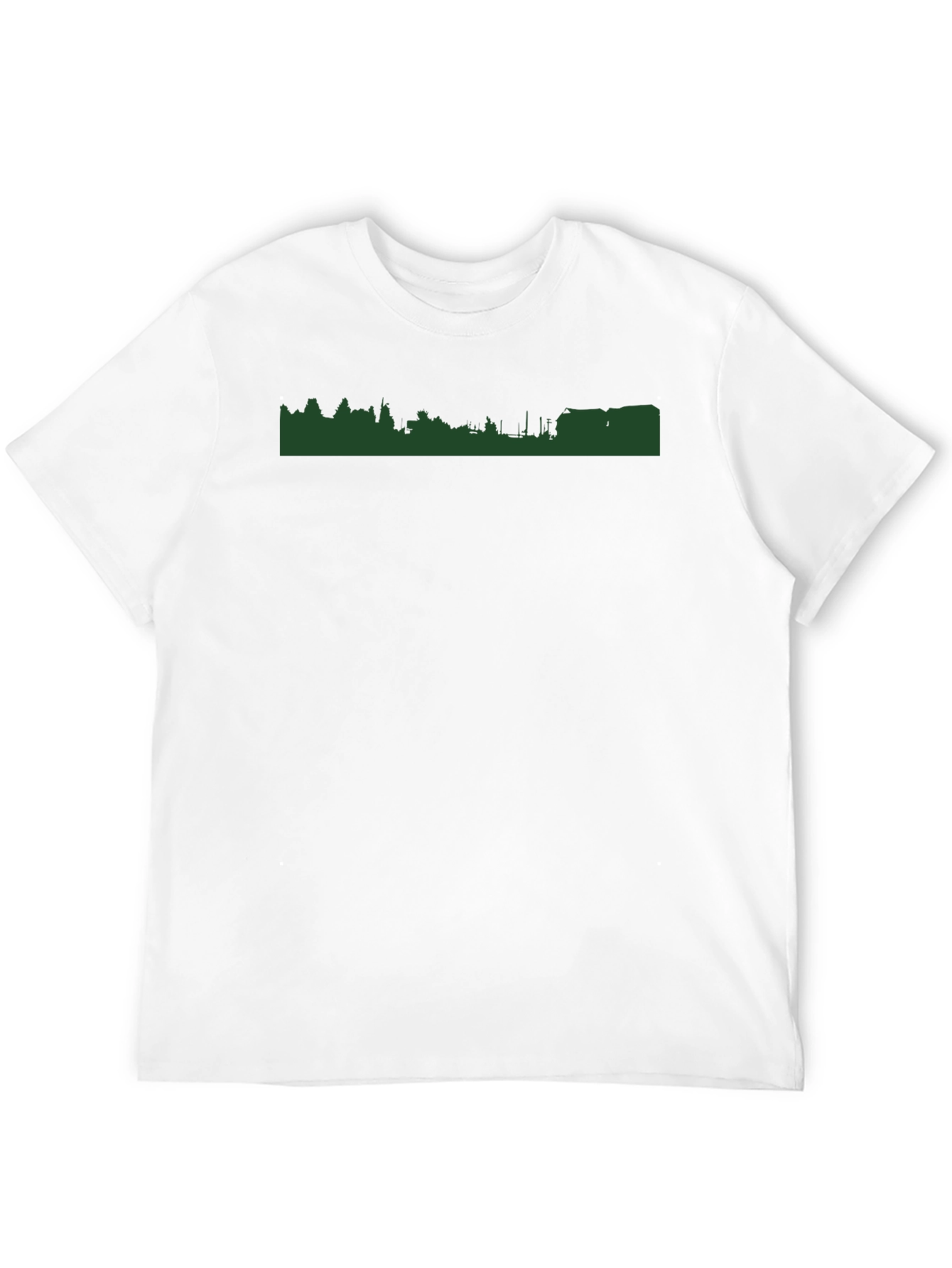 Urban Green T-Shirt - Modern Cityscape Tee