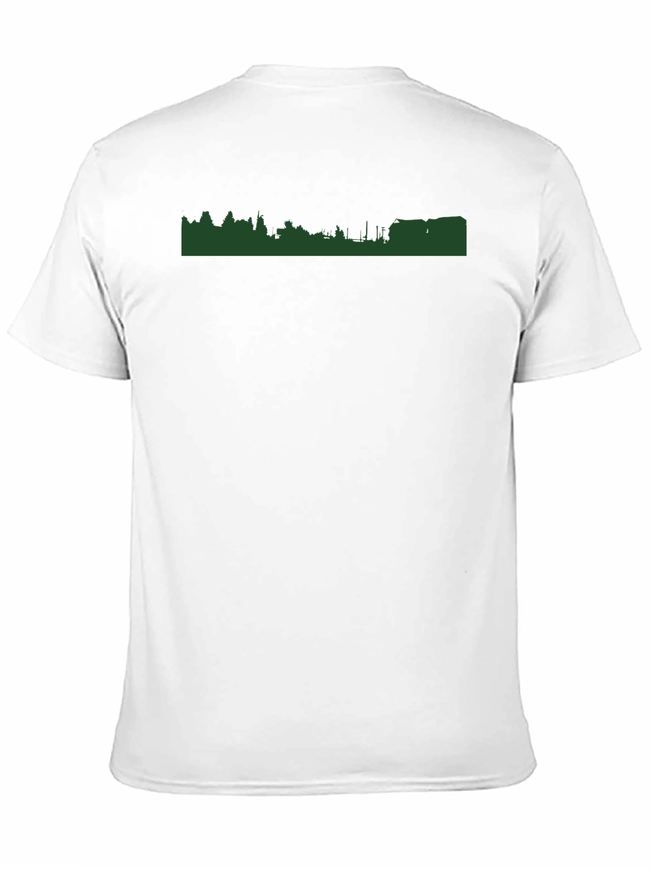 Urban Green T-Shirt - Modern Cityscape Tee