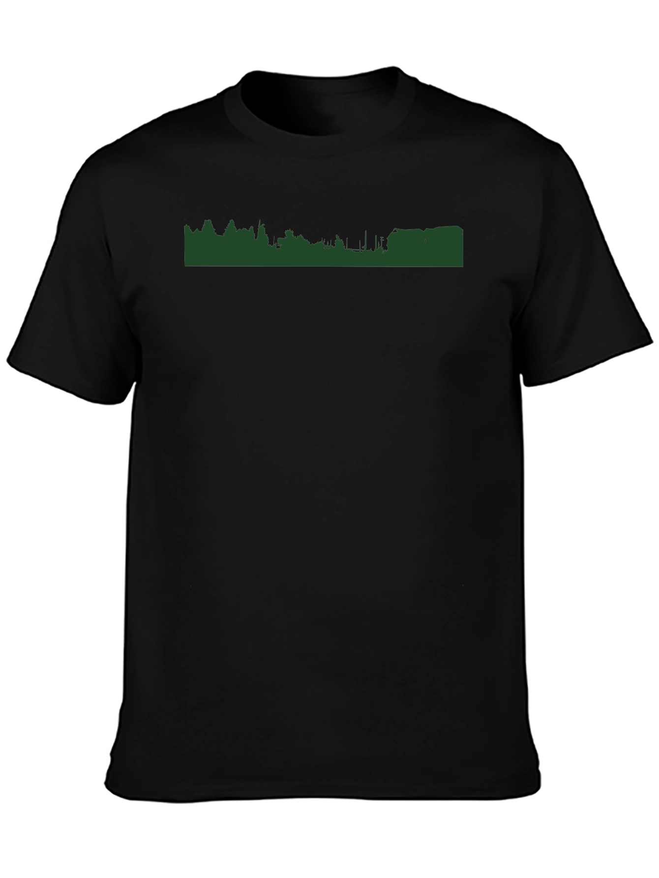Urban Green T-Shirt - Modern Cityscape Tee