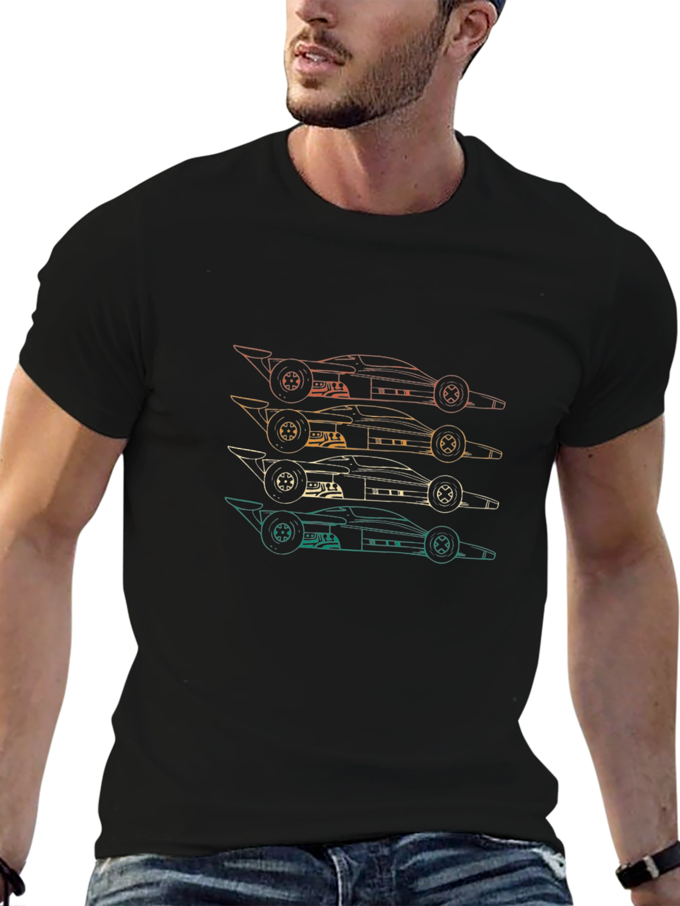 Retro Formula Racing Car T-Shirt