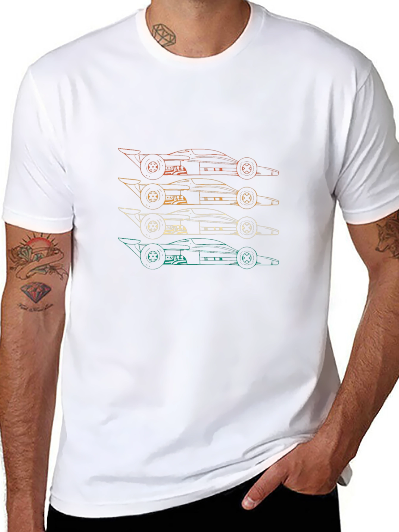 Retro Formula Racing Car T-Shirt