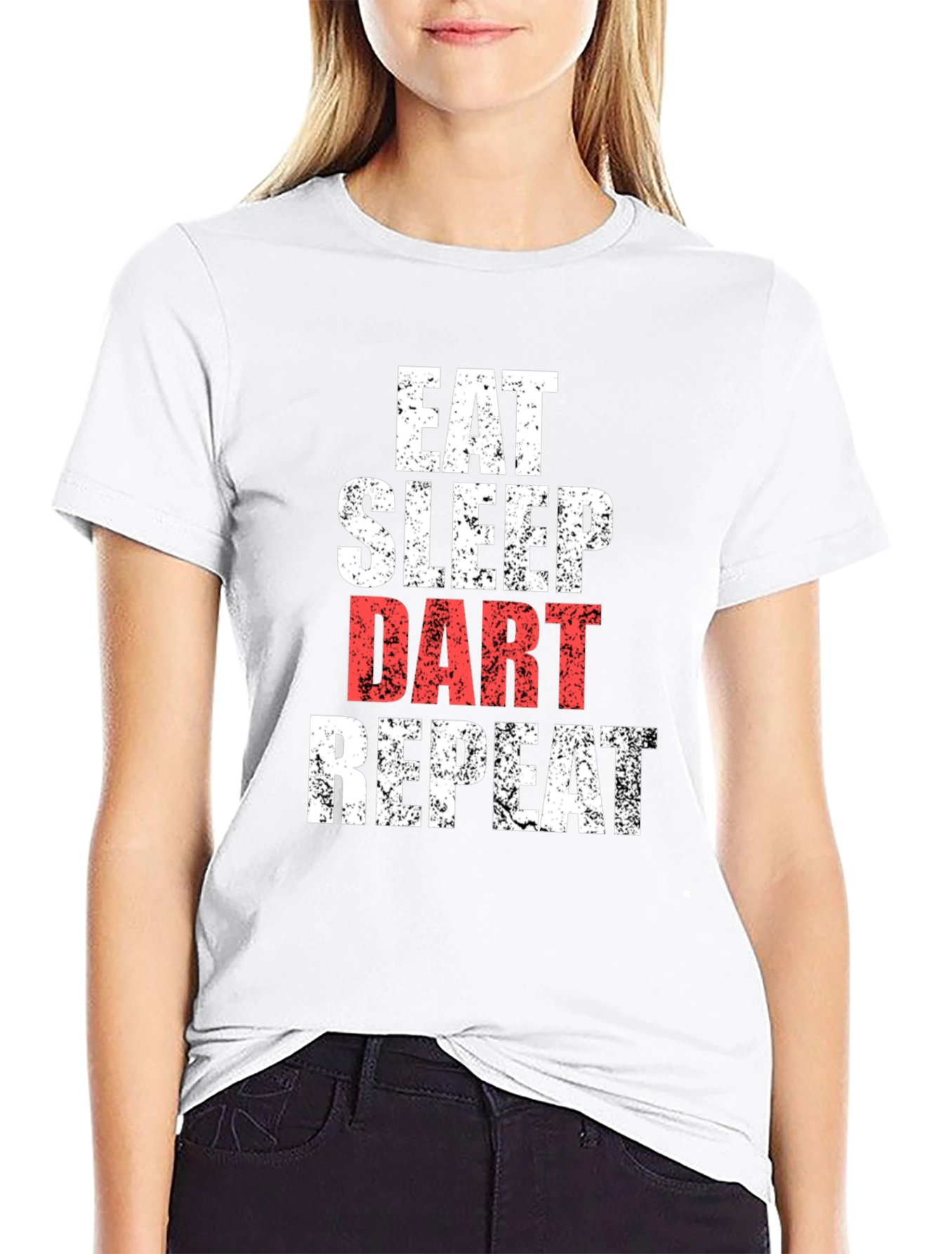 Eat Sleep Dart Repeat T-Shirt - Black