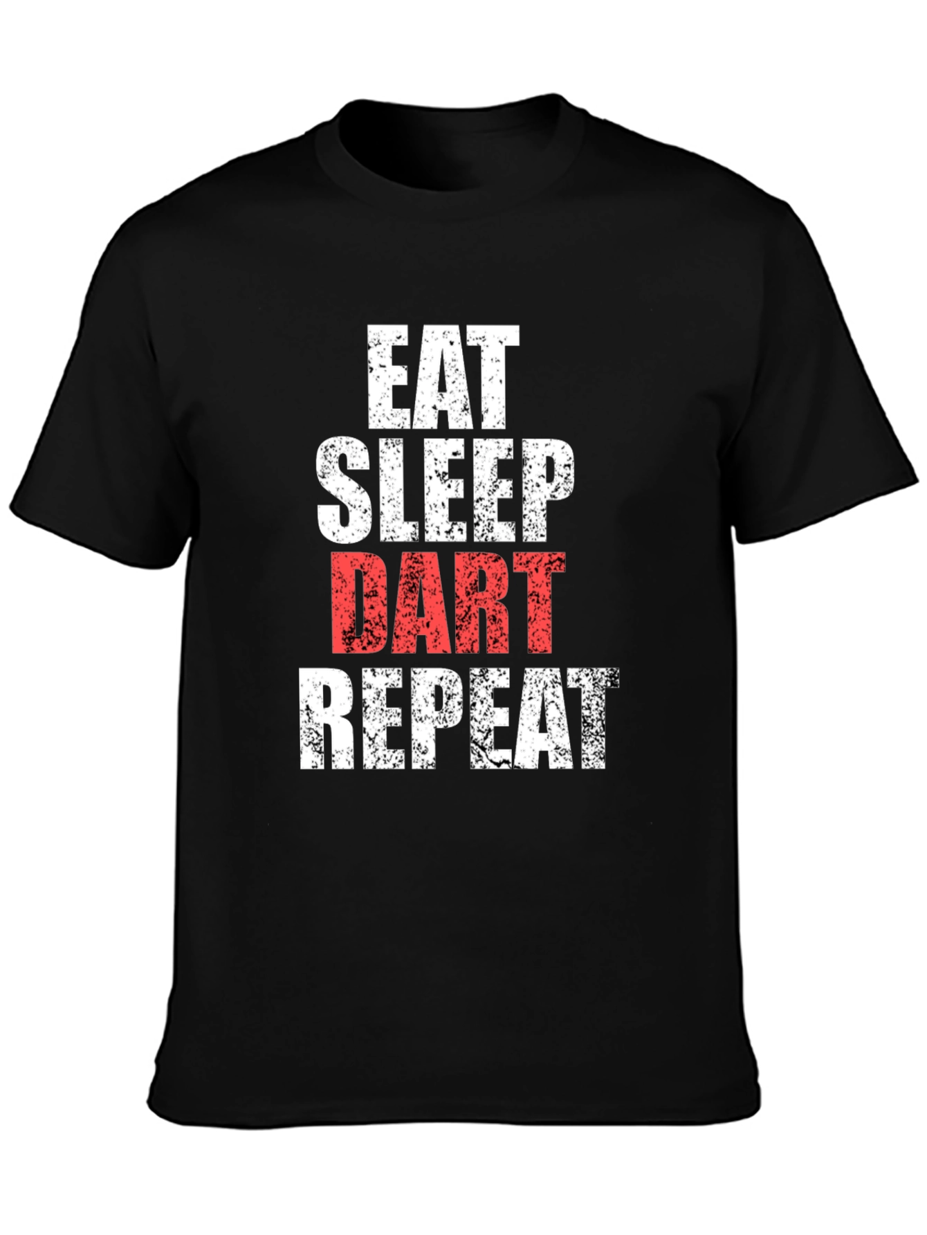 Eat Sleep Dart Repeat T-Shirt - Black