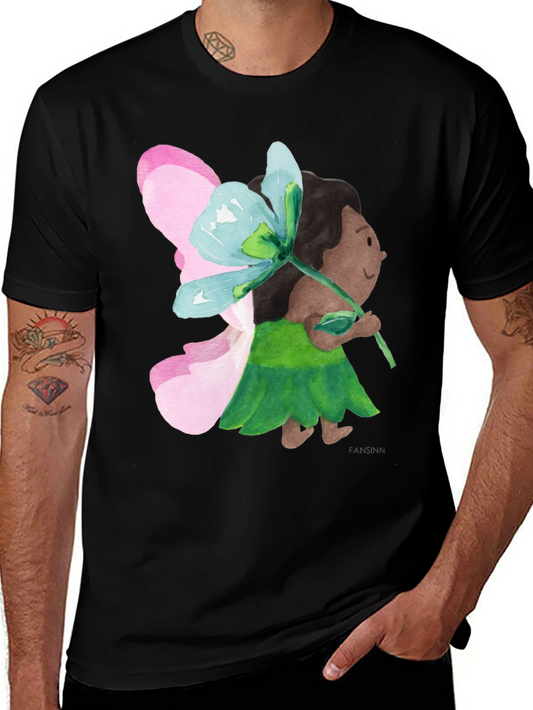Fairy Flower T-Shirt - Unique Watercolor Design