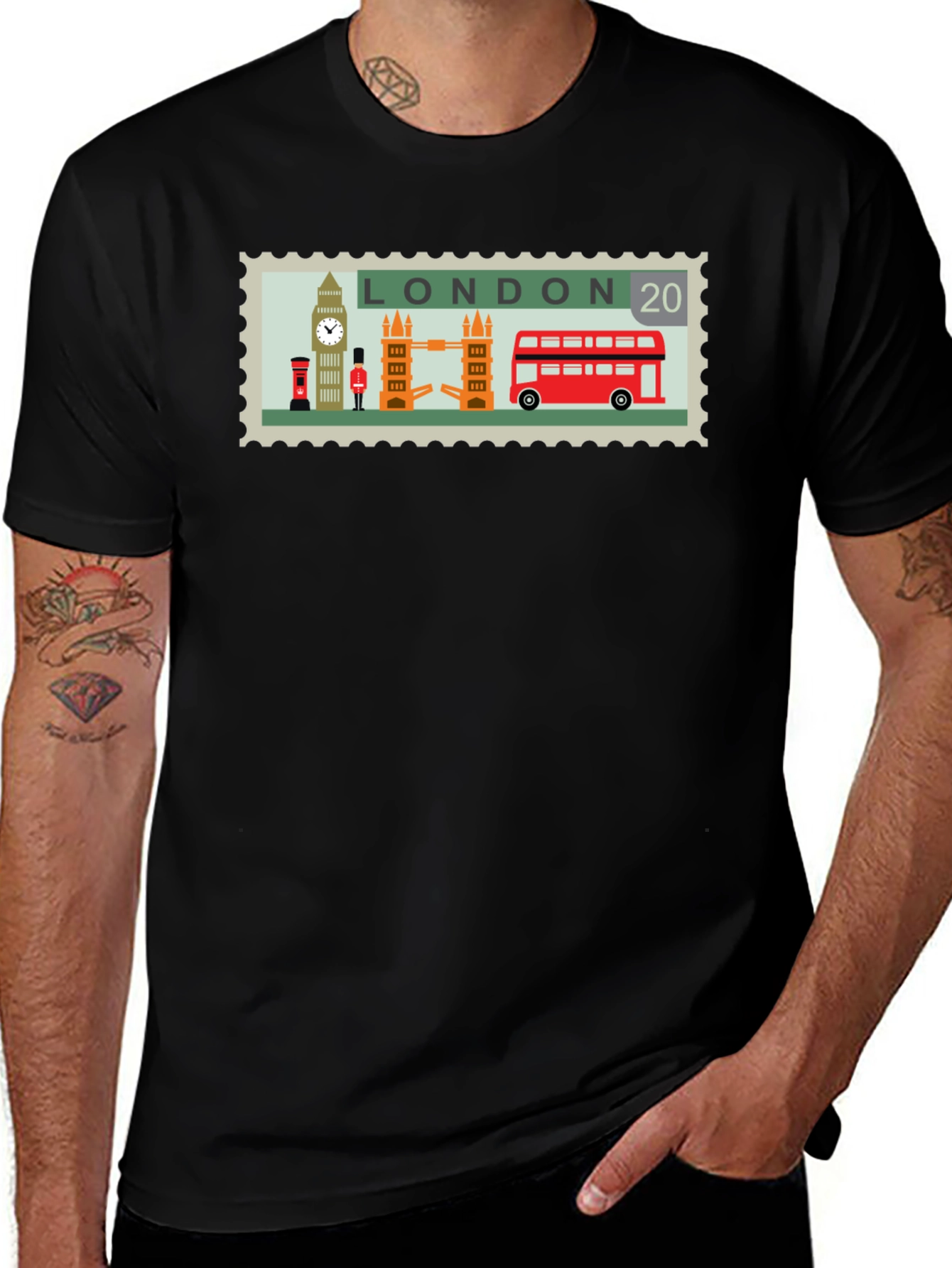 London Stamp Graphic Tee