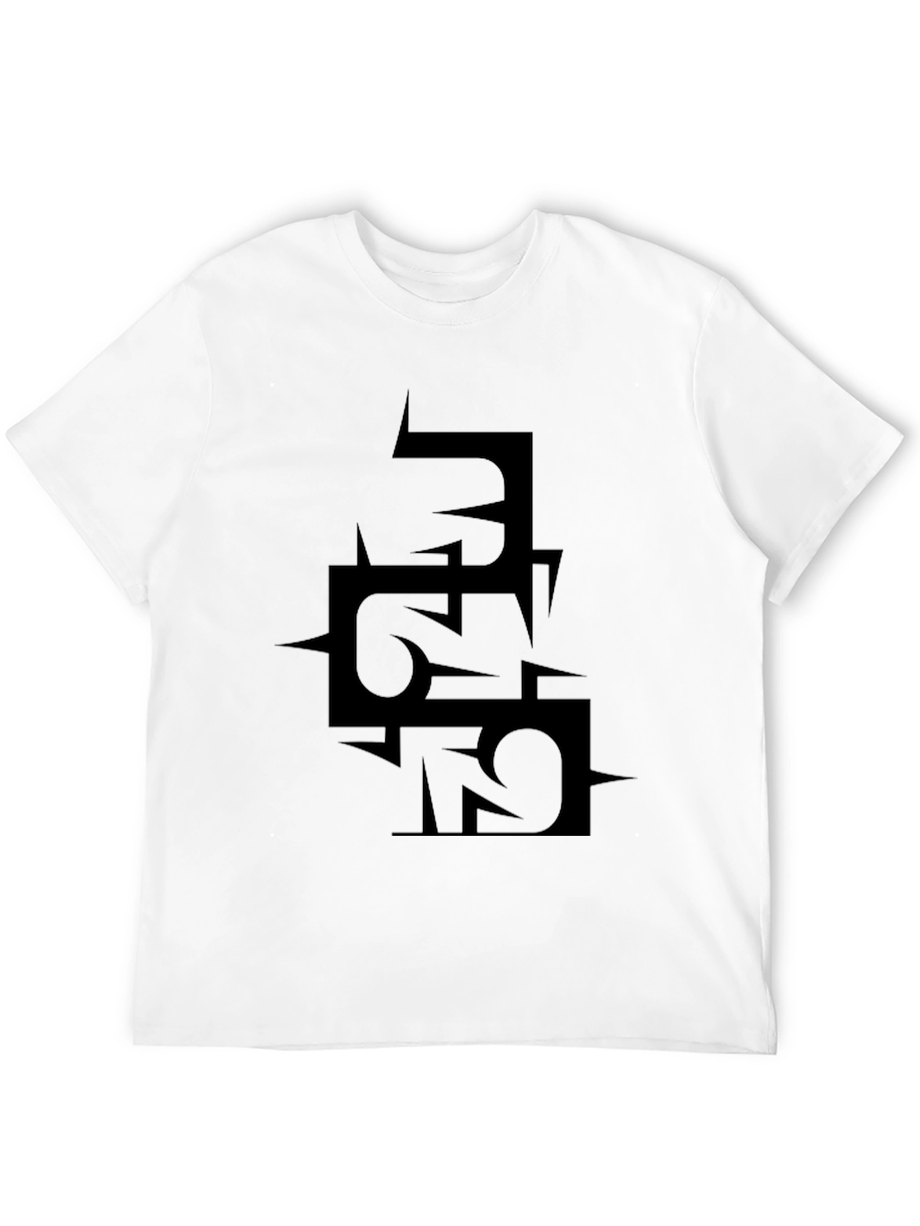 Edgy Black Graphic Tee - Statement Design