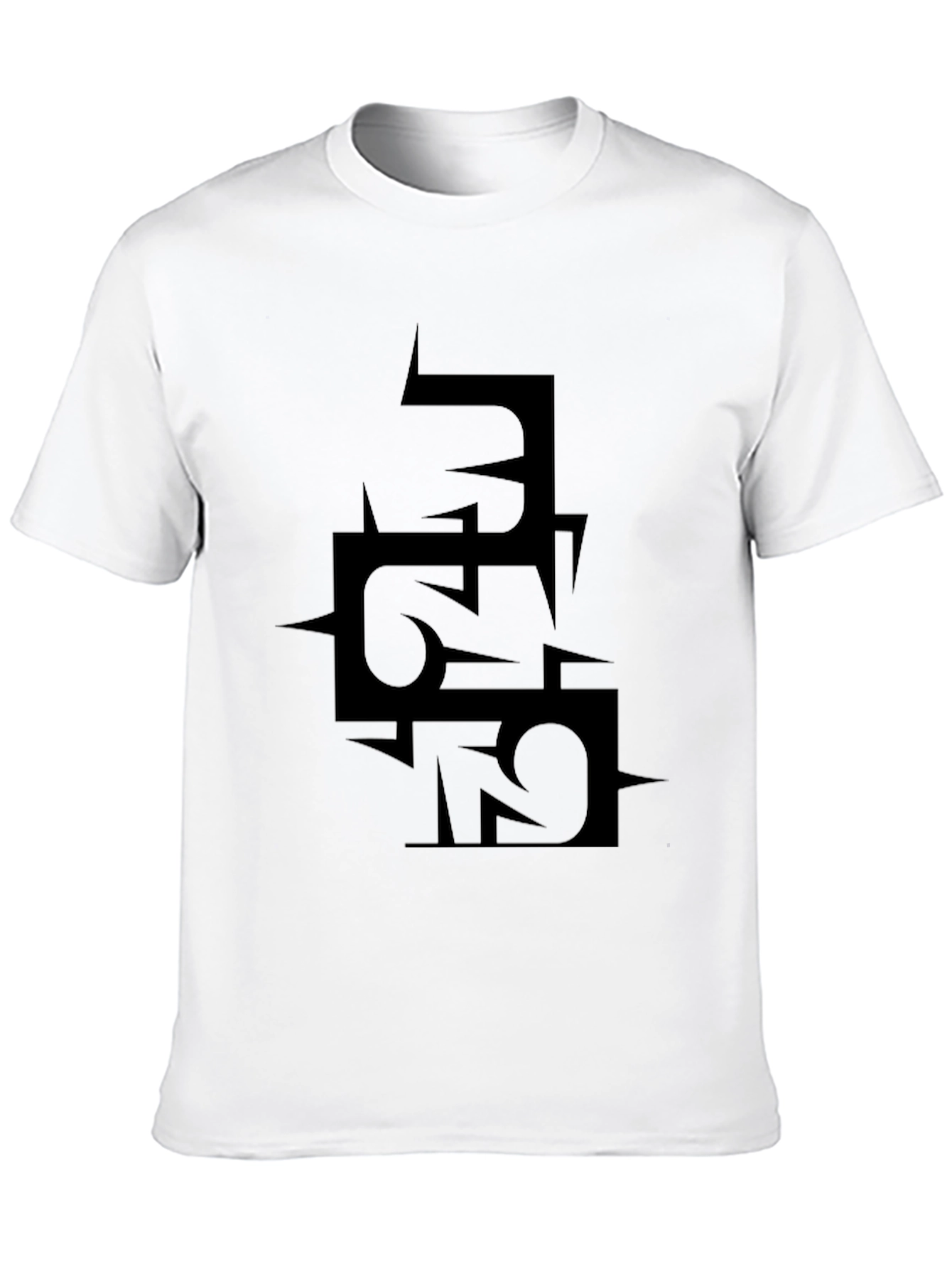 Edgy Black Graphic Tee - Statement Design