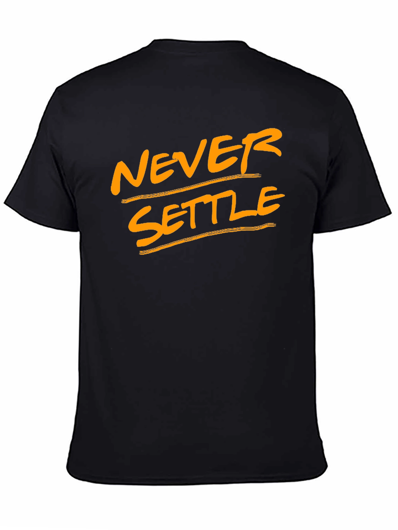 Never Settle Black T-Shirt