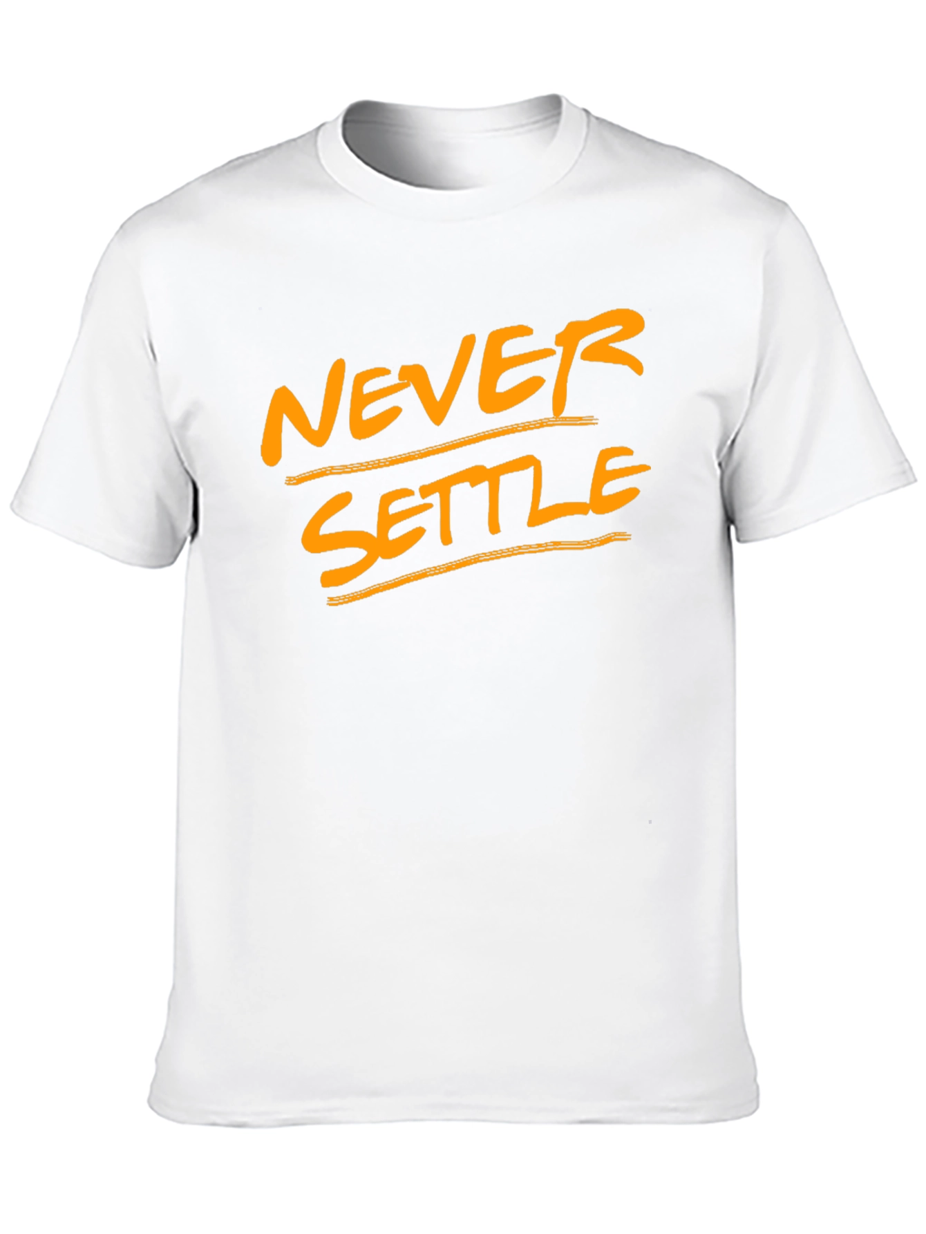 Never Settle Black T-Shirt