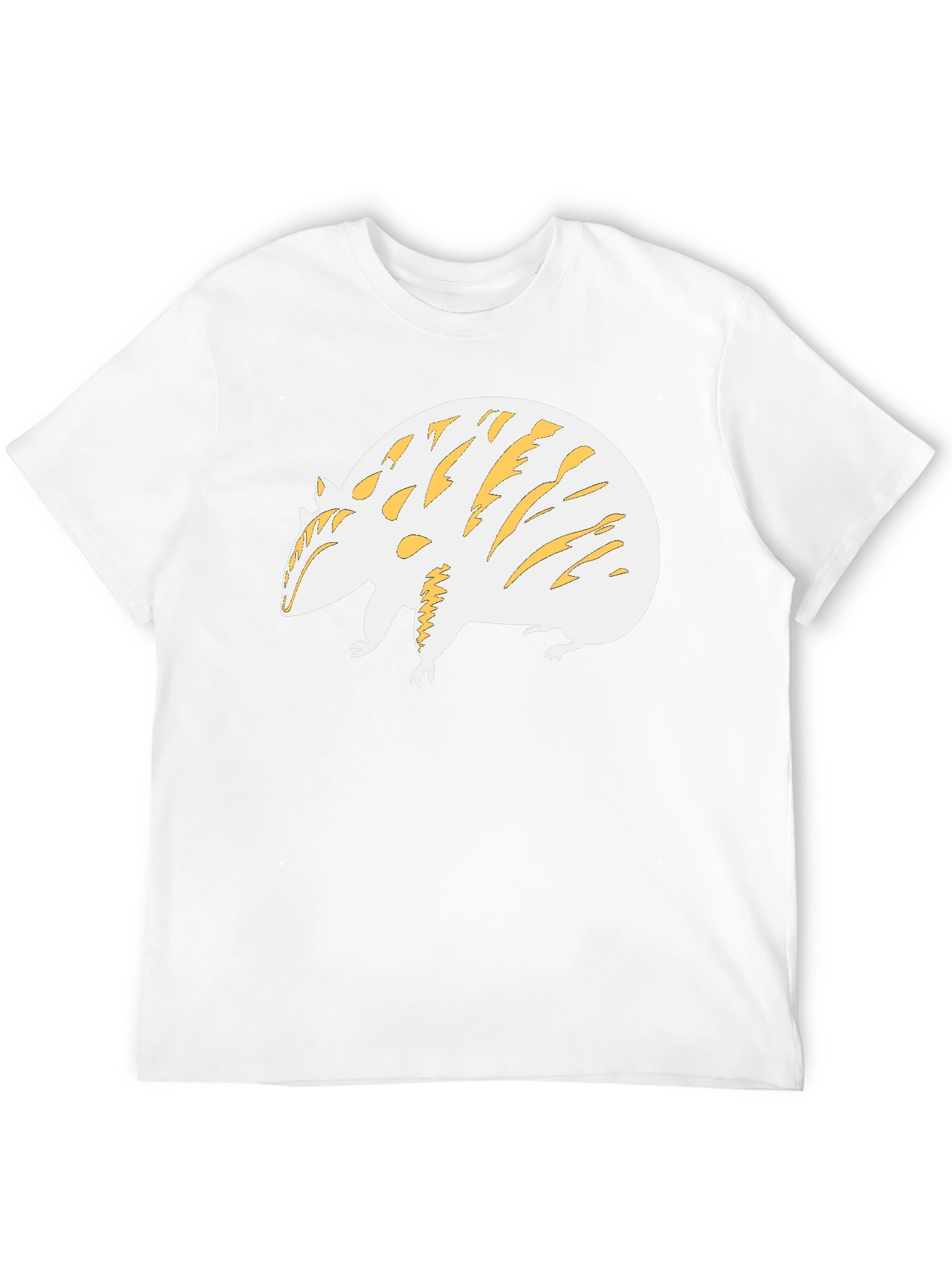 Unique Armadillo Graphic Tee - Black Cotton Blend