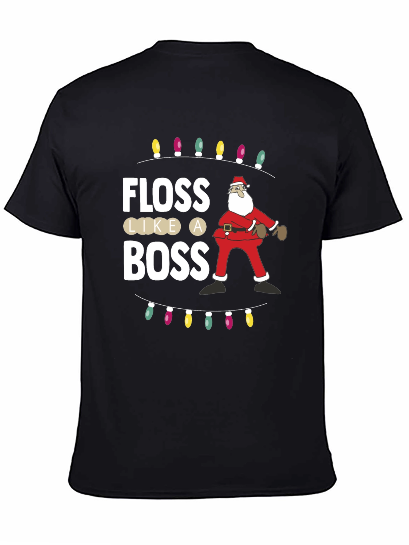 Floss Like a Boss Santa Christmas T-Shirt
