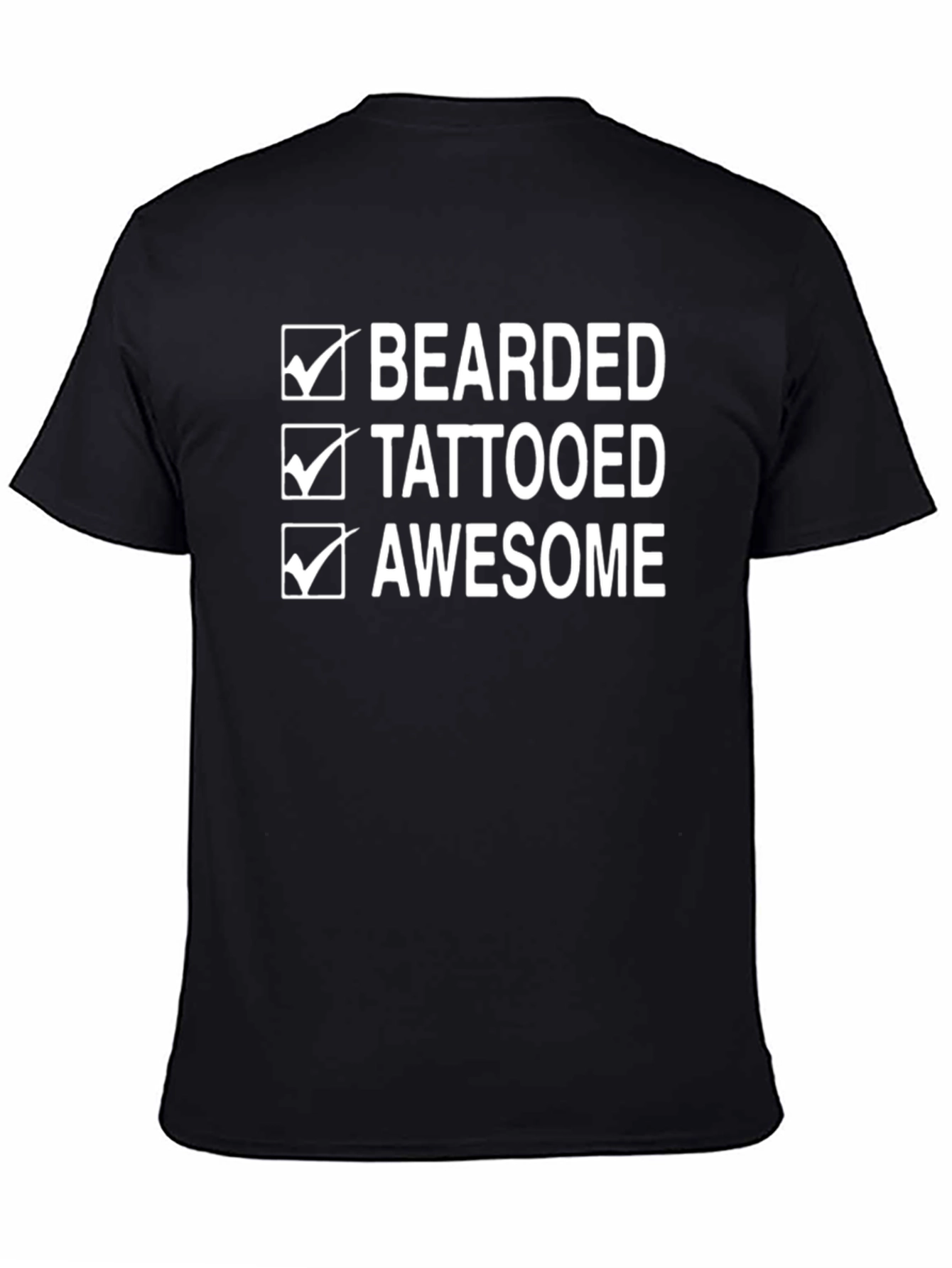 Bearded Tattooed Awesome Graphic Tee